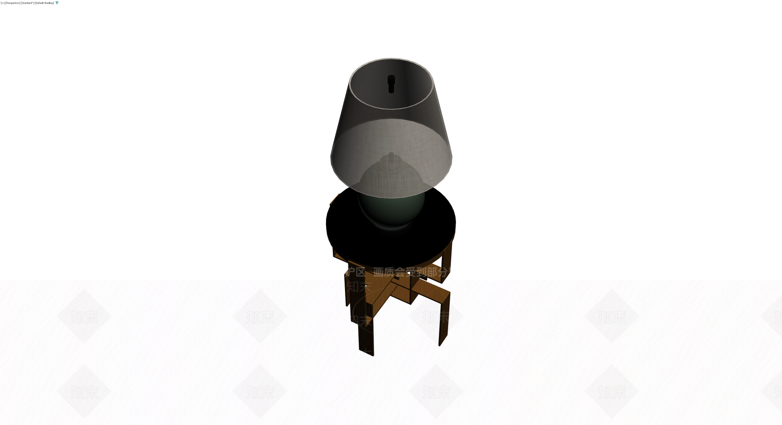 台灯与边几组合模型3D模型下载【ID:1230413272】