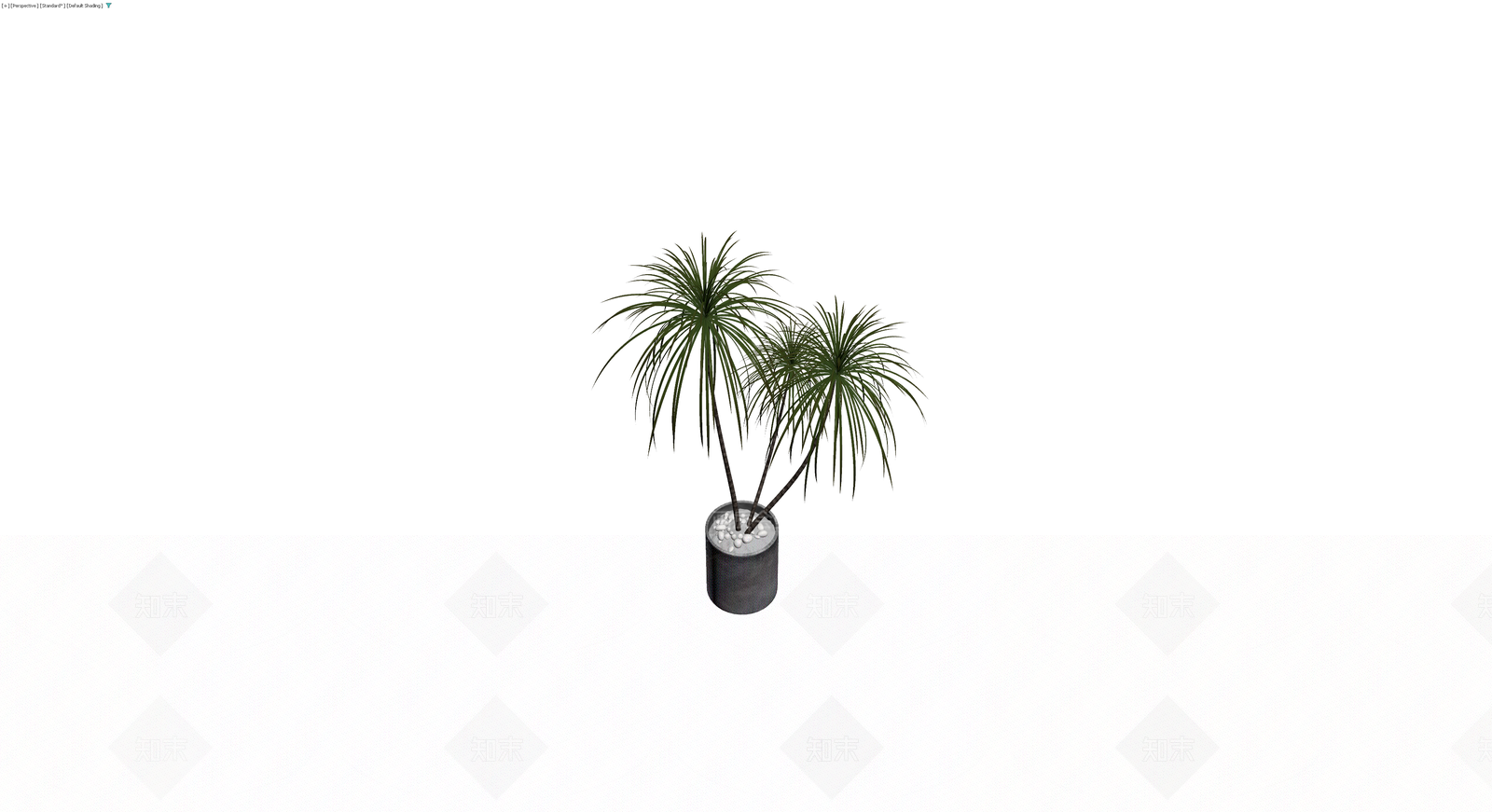带盆绿植盆栽3D模型下载【ID:1230540656】