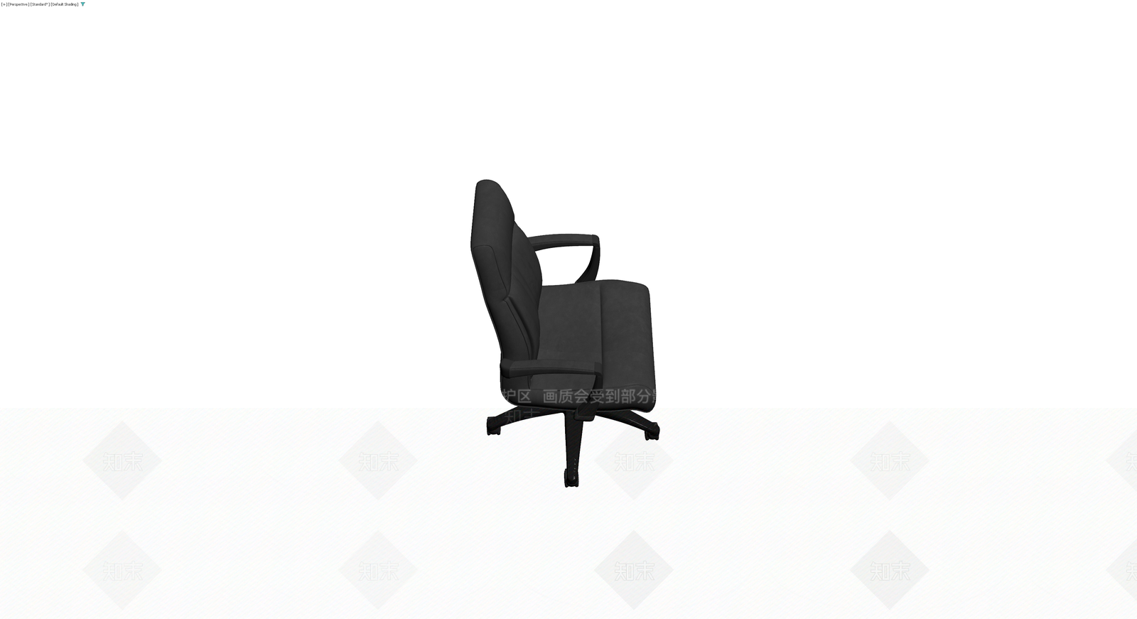 黑色办公转椅3D模型下载【ID:1229931578】