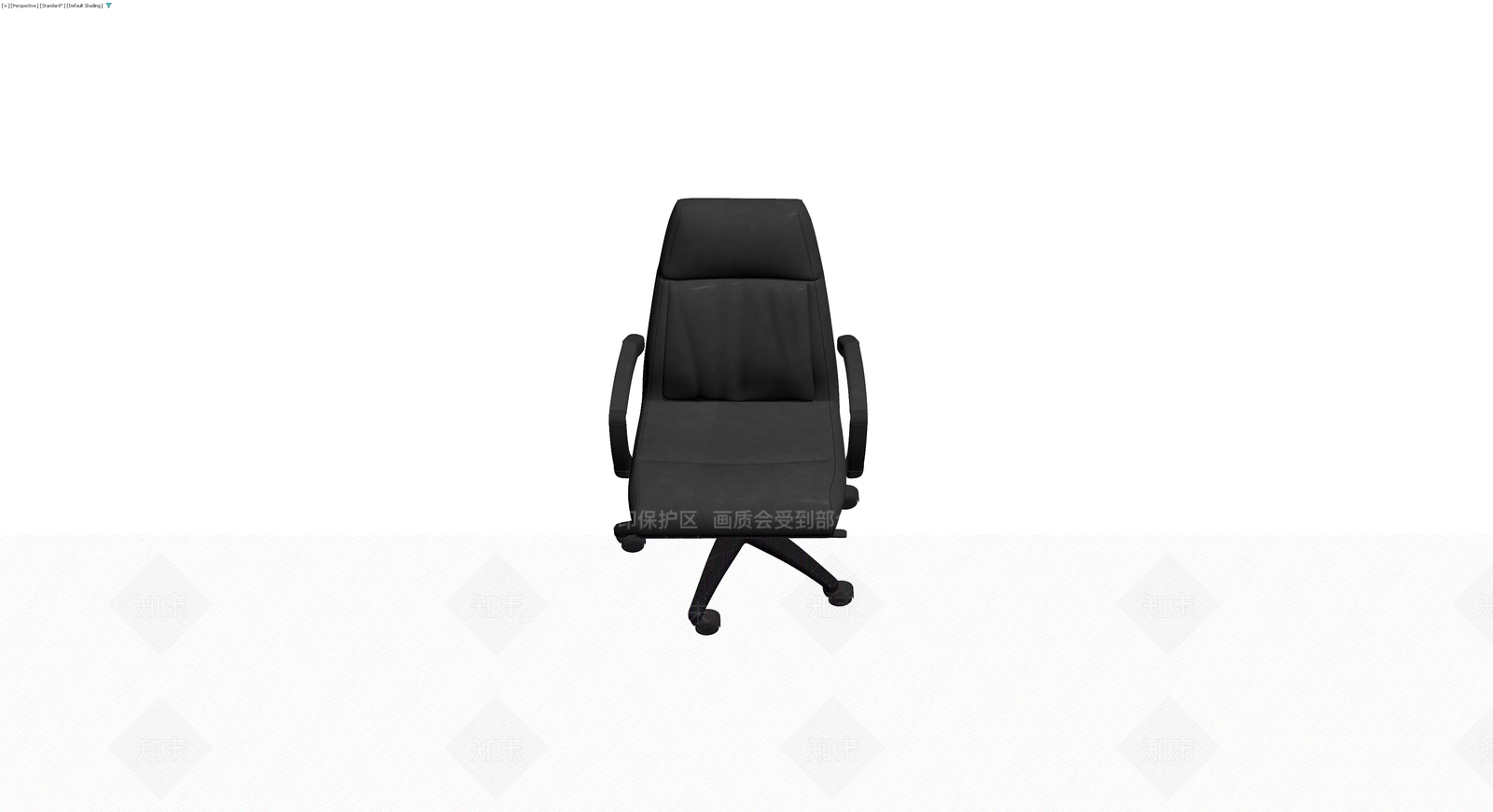 黑色办公转椅3D模型下载【ID:1229931578】