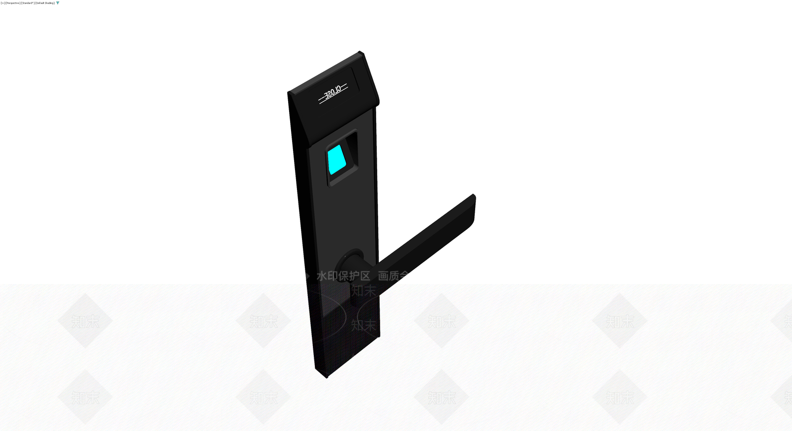 黑色智能门锁3D模型下载【ID:1230650026】