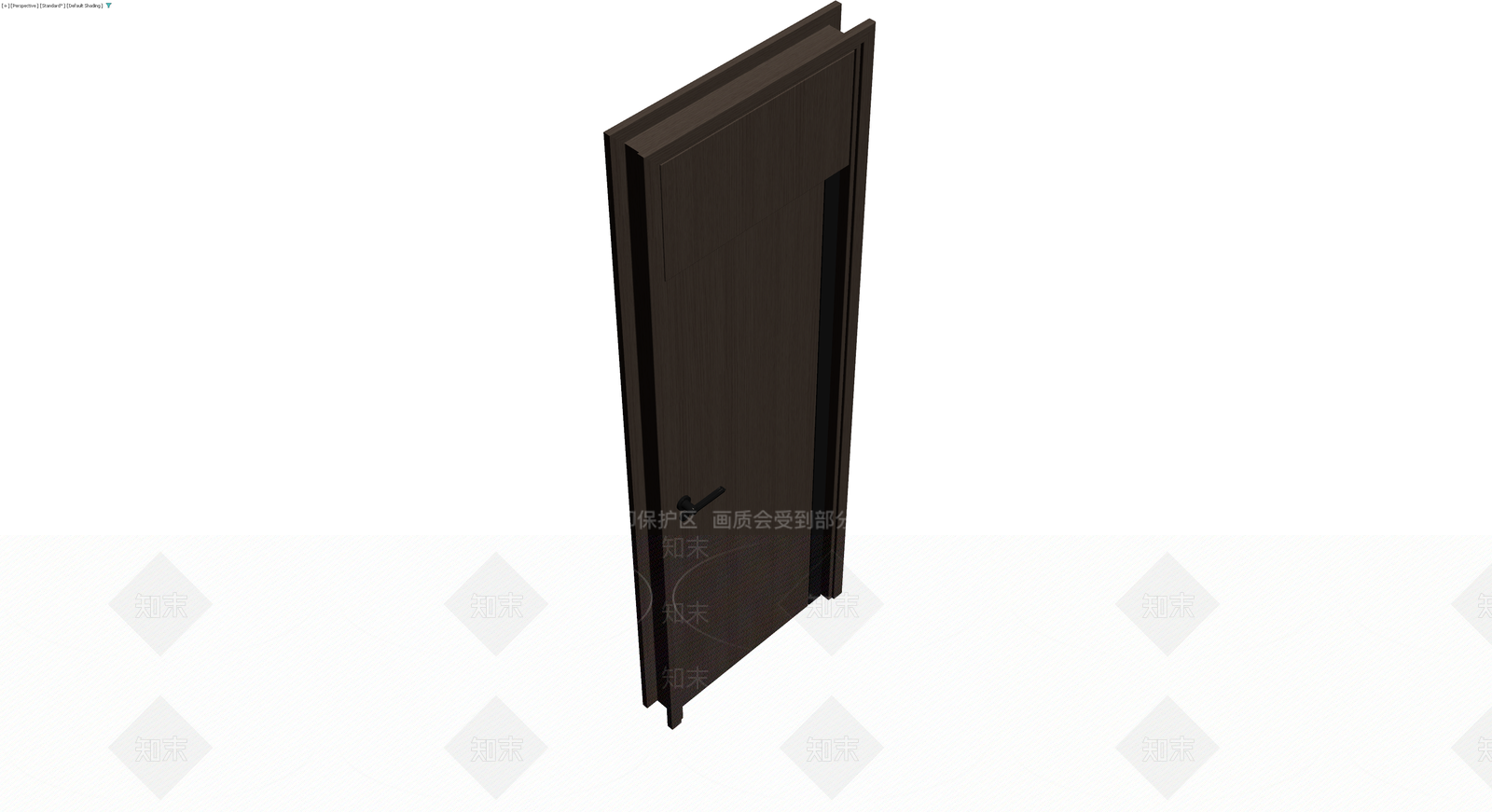 深色木纹成品门体3D模型下载【ID:1230533850】