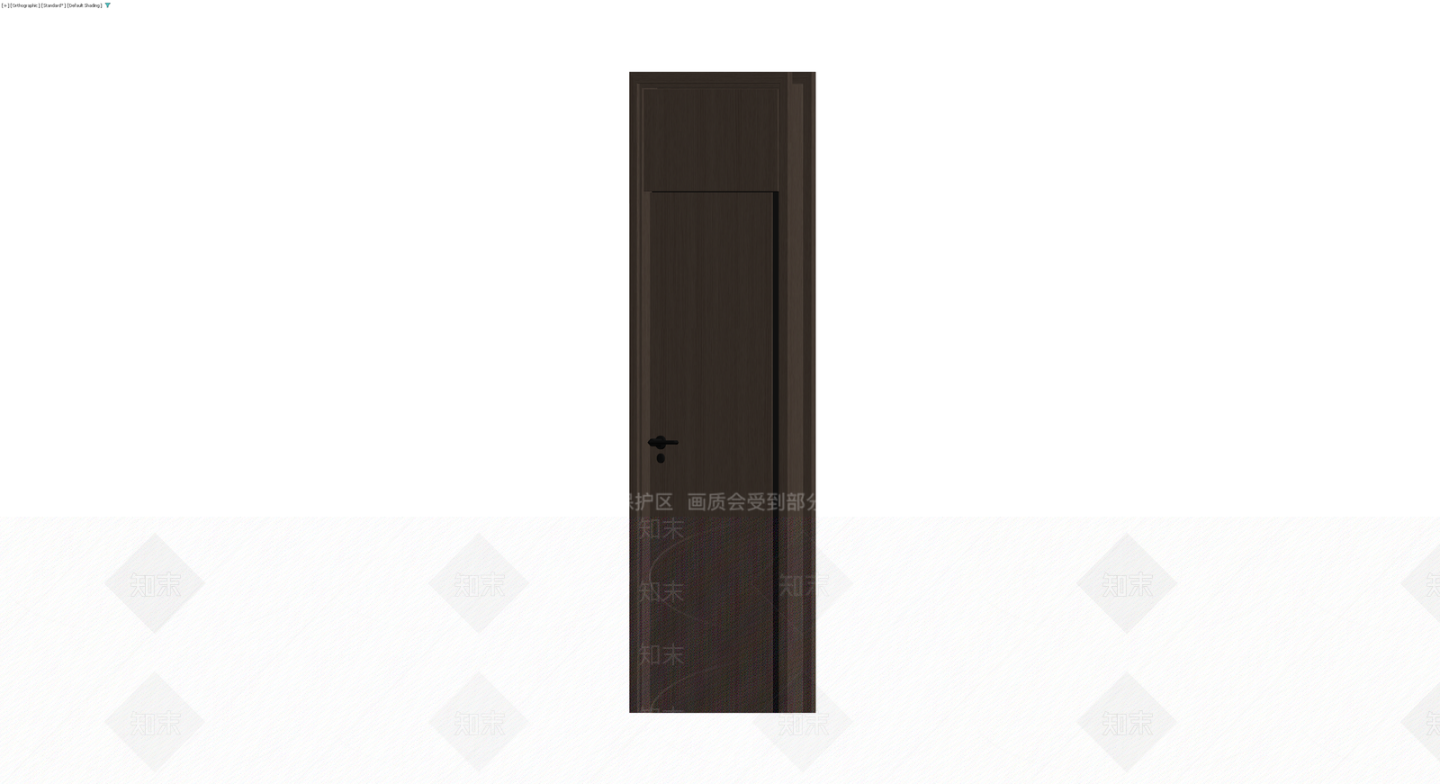 深色木纹成品门体3D模型下载【ID:1230533850】