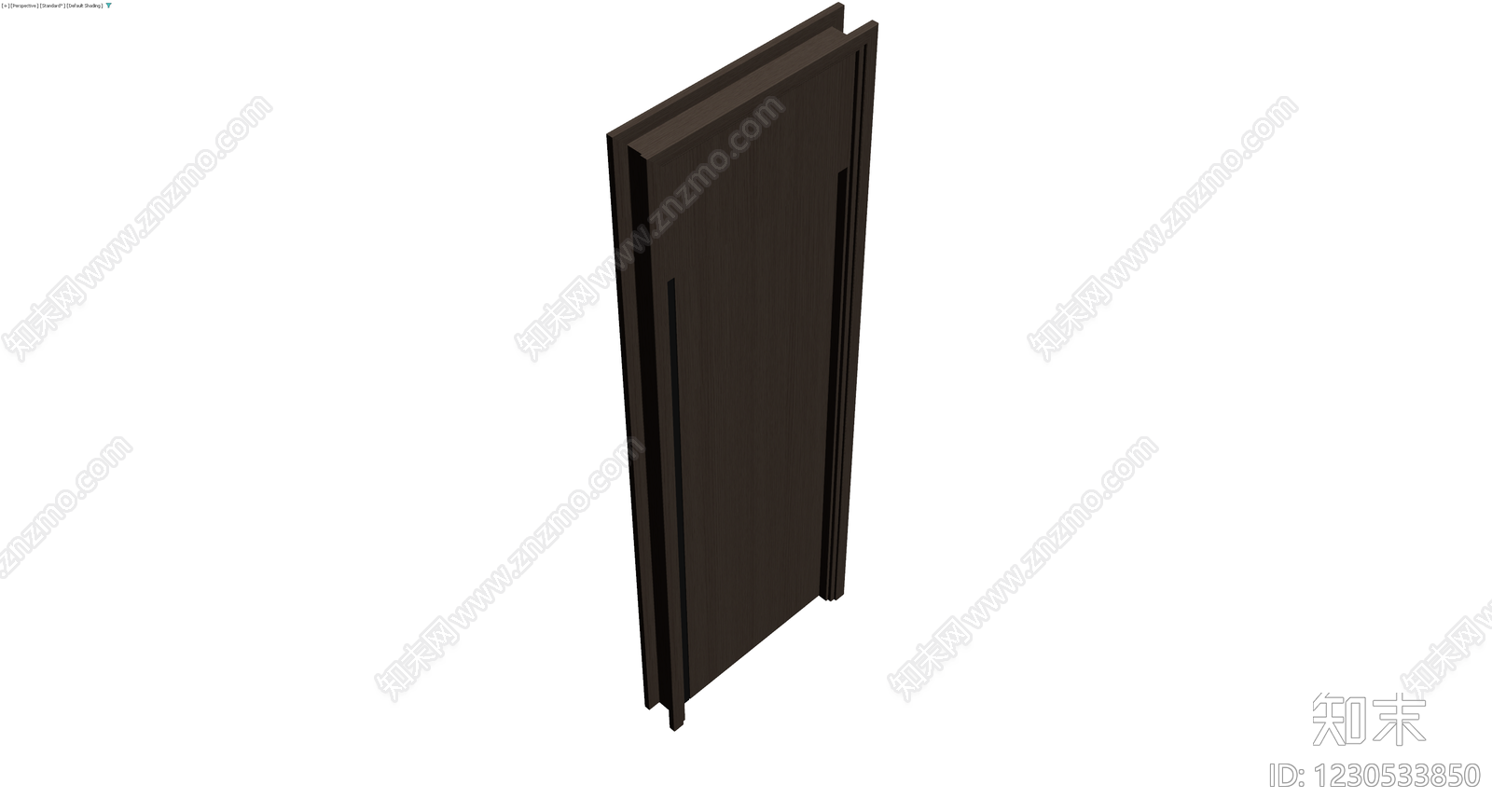 深色木纹成品门体3D模型下载【ID:1230533850】