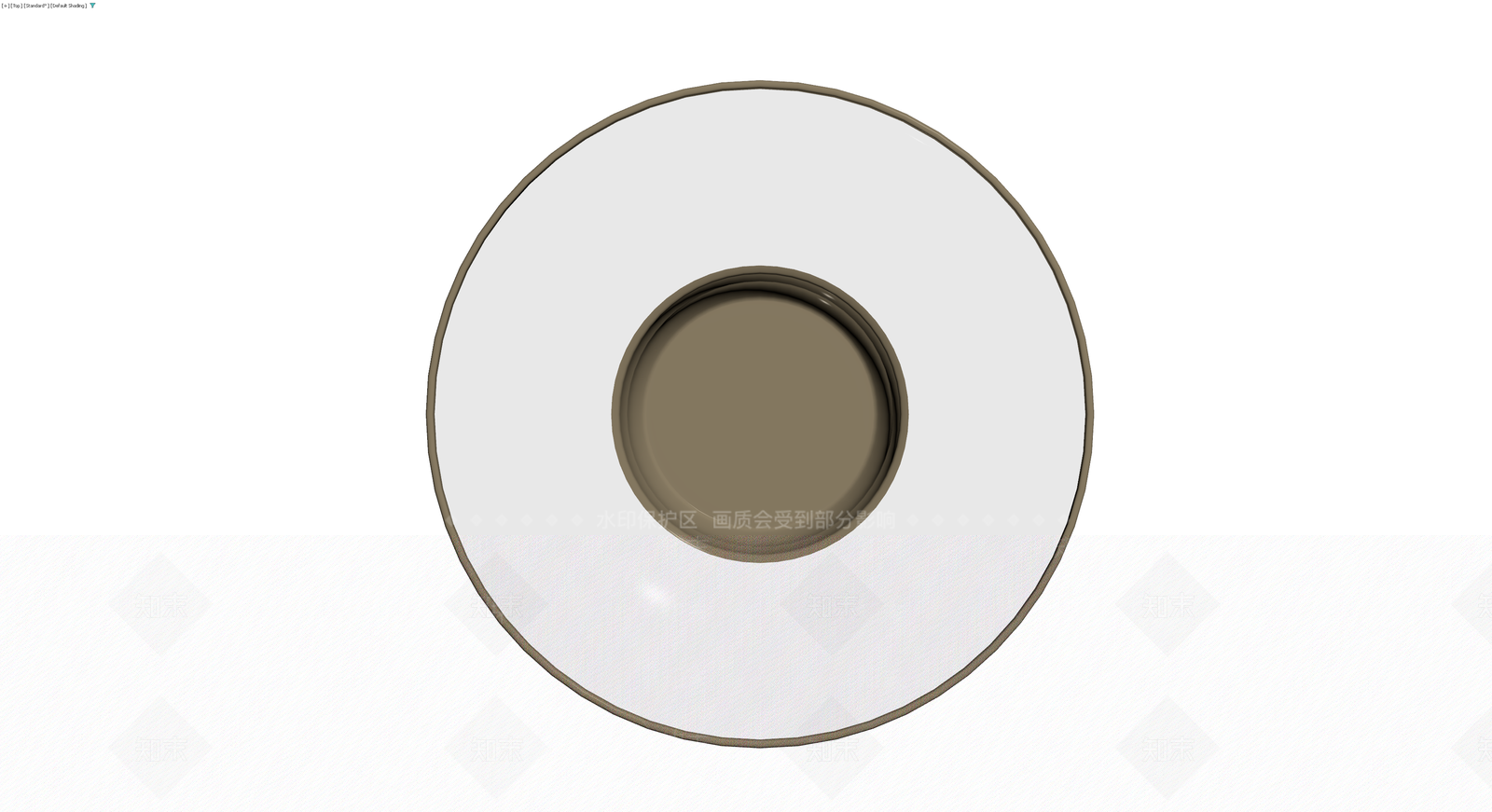 灰模双环底面盆3D模型下载【ID:1229976682】