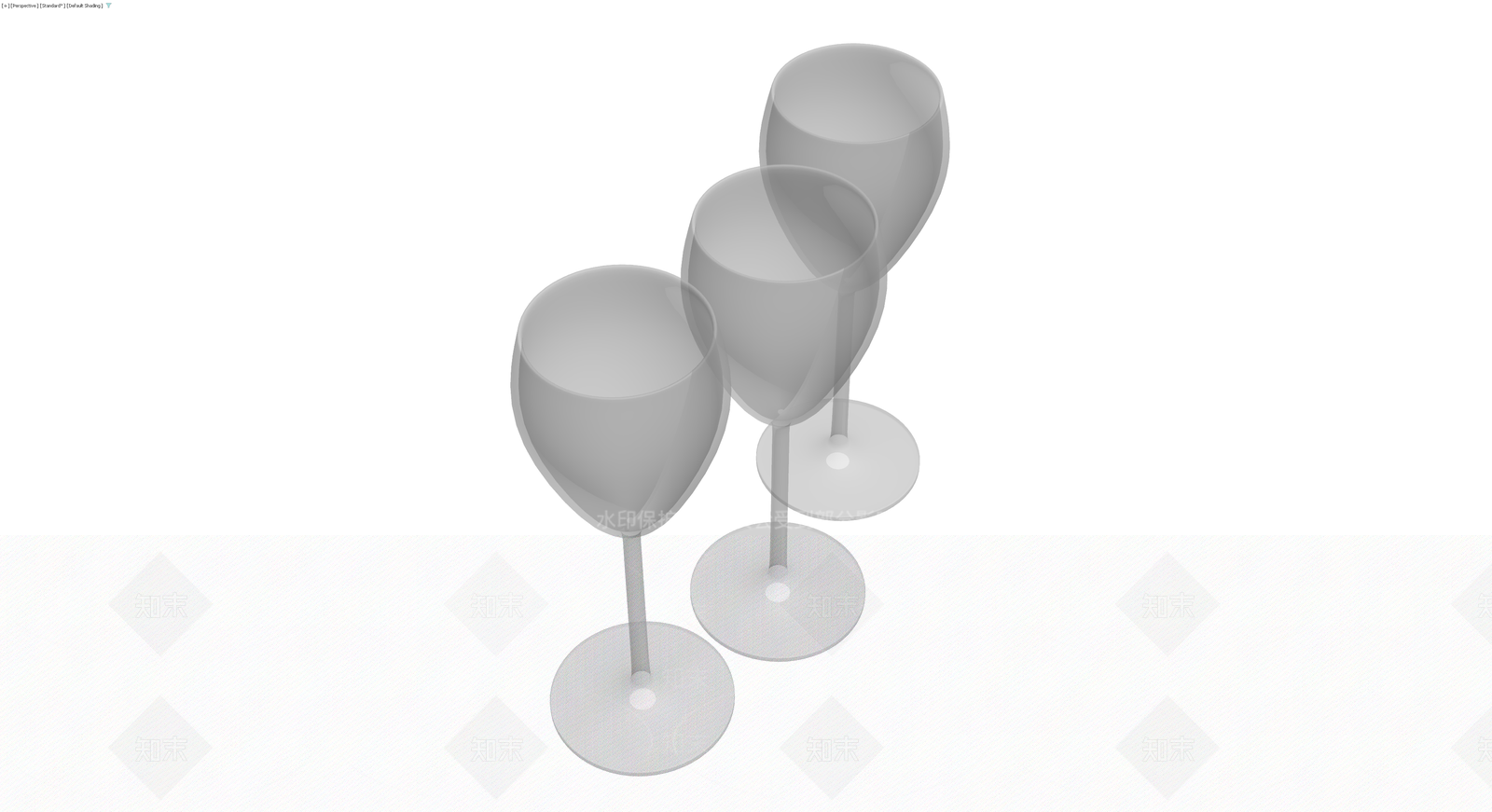 高脚酒杯组合模型3D模型下载【ID:1230541290】