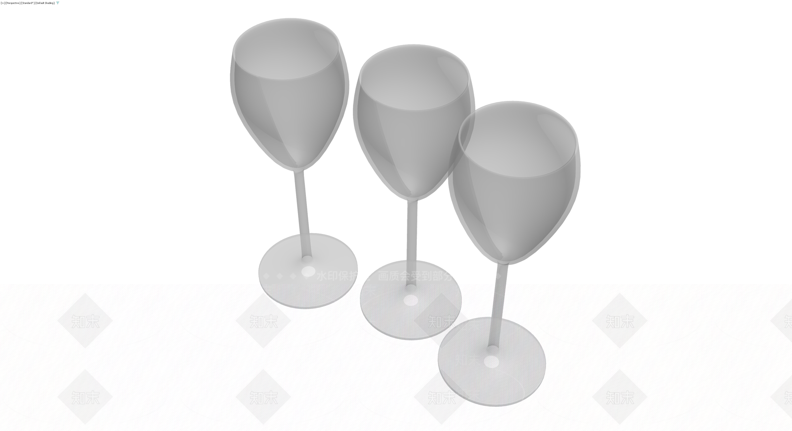 高脚酒杯组合模型3D模型下载【ID:1230541290】
