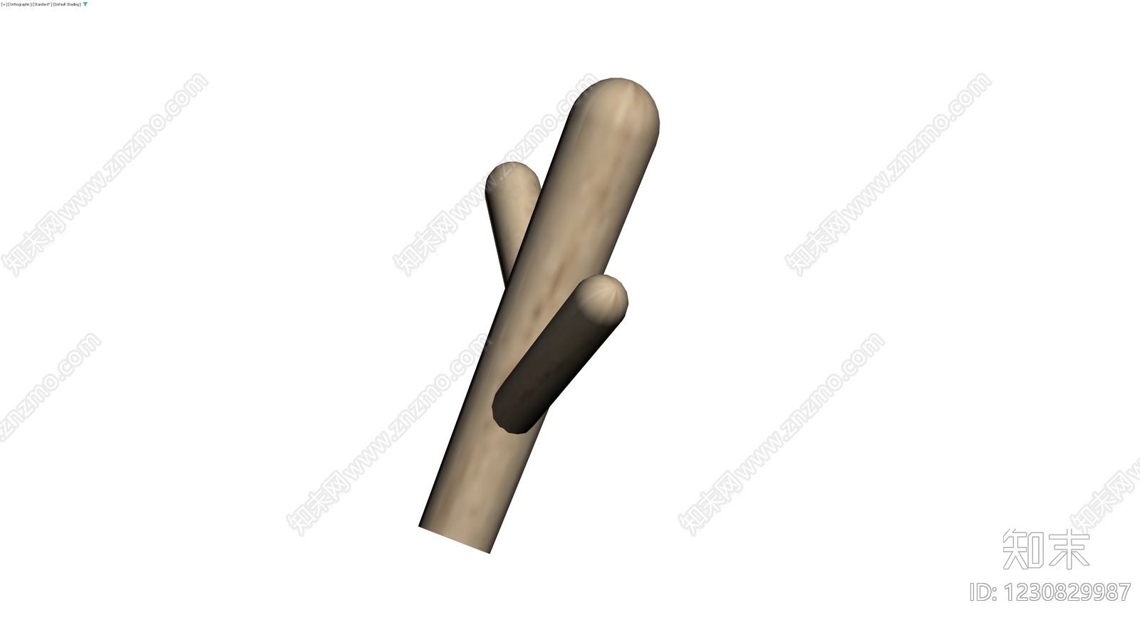 仙人掌造型景观小品3D模型下载【ID:1230829987】