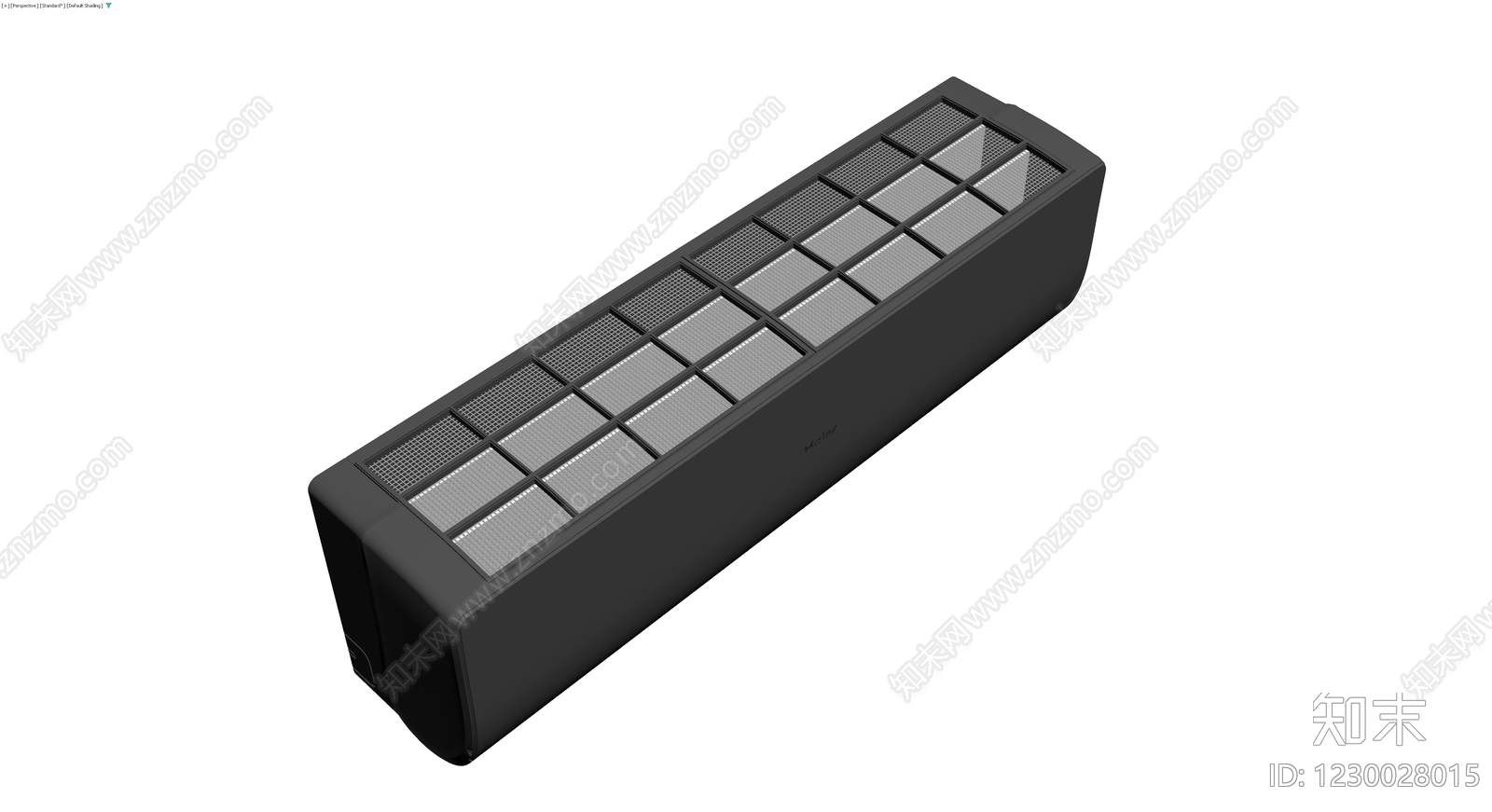 海尔黑色挂壁式空调3D模型下载【ID:1230028015】