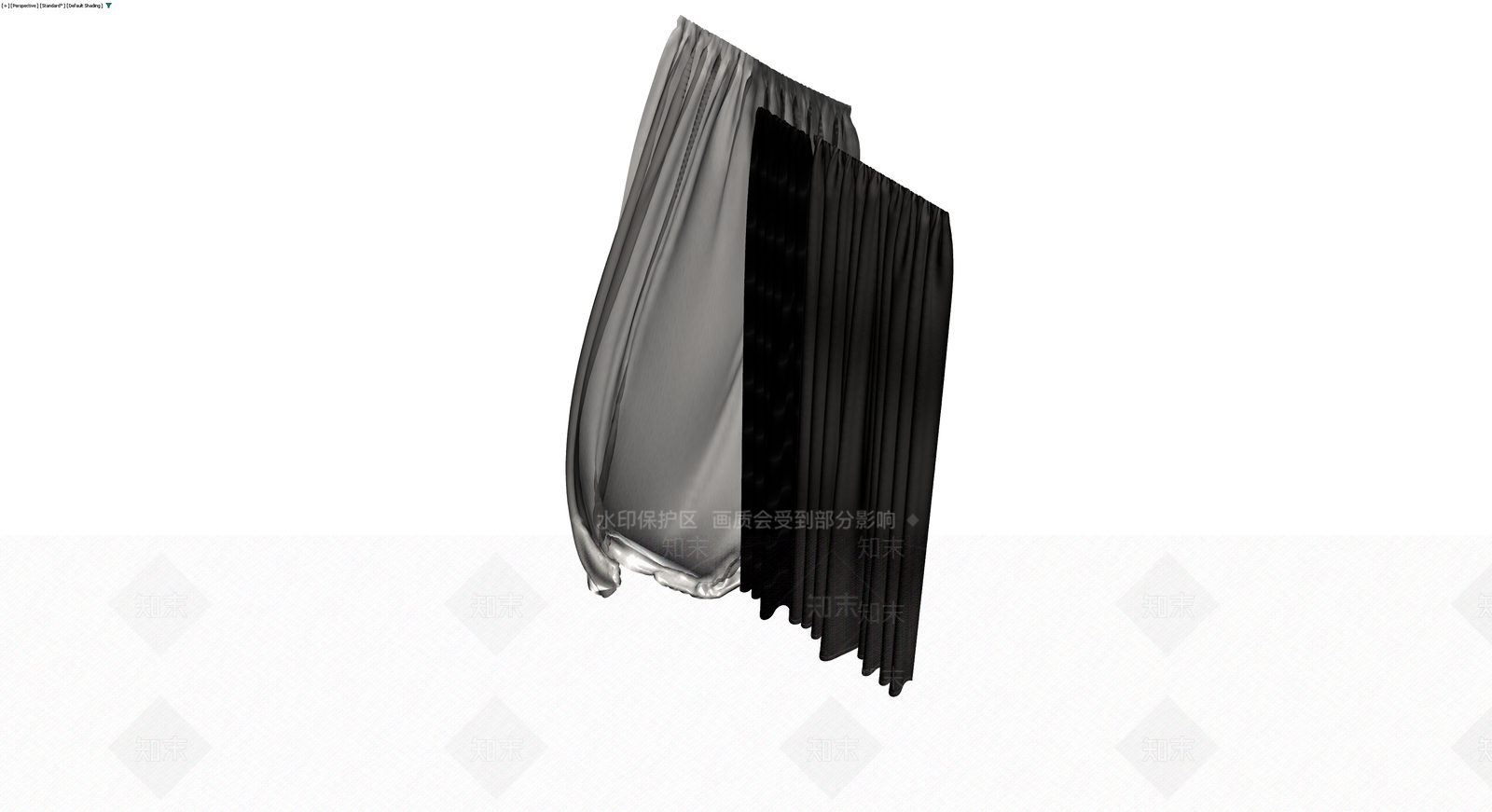 布艺窗帘组合模型3D模型下载【ID:1230137464】