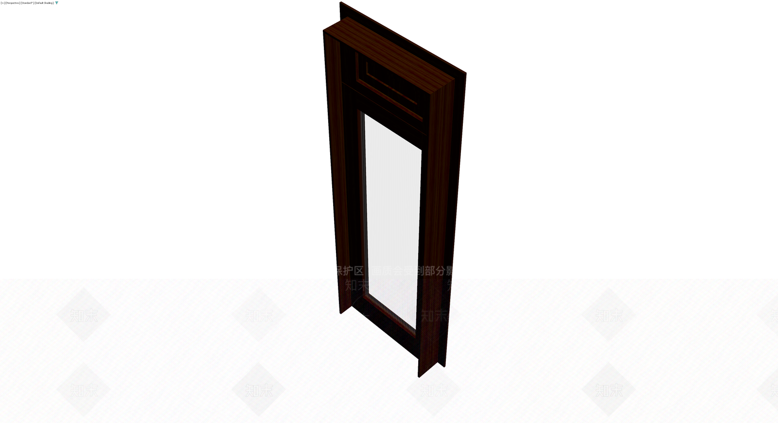 深色木纹玻璃门体3D模型下载【ID:1230668203】