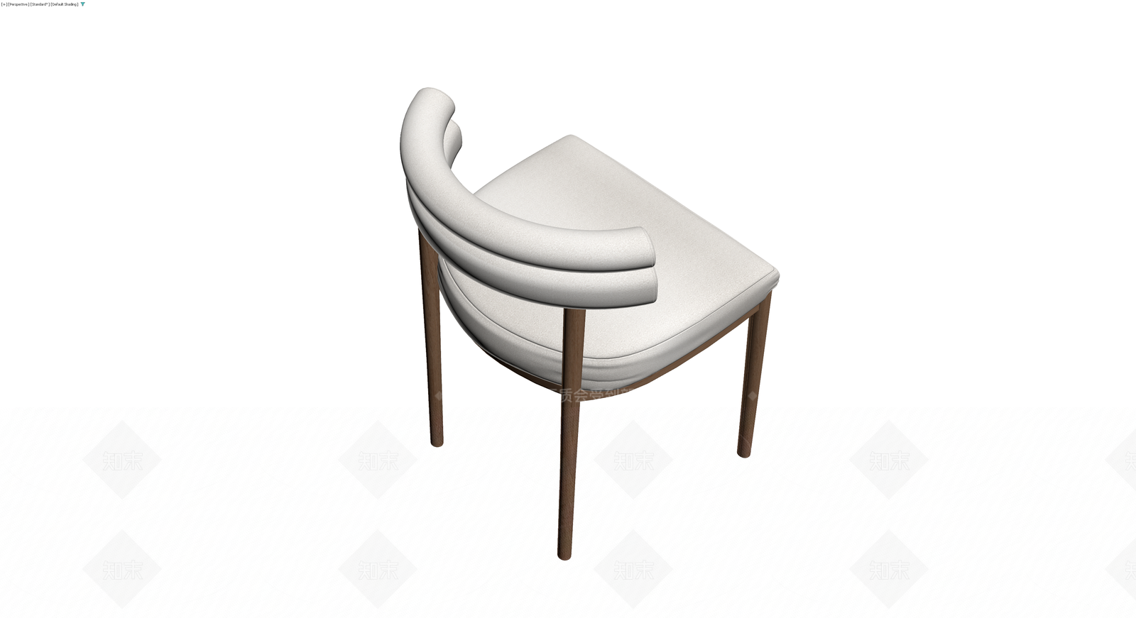 现代软包木质餐椅3D模型下载【ID:1229631786】