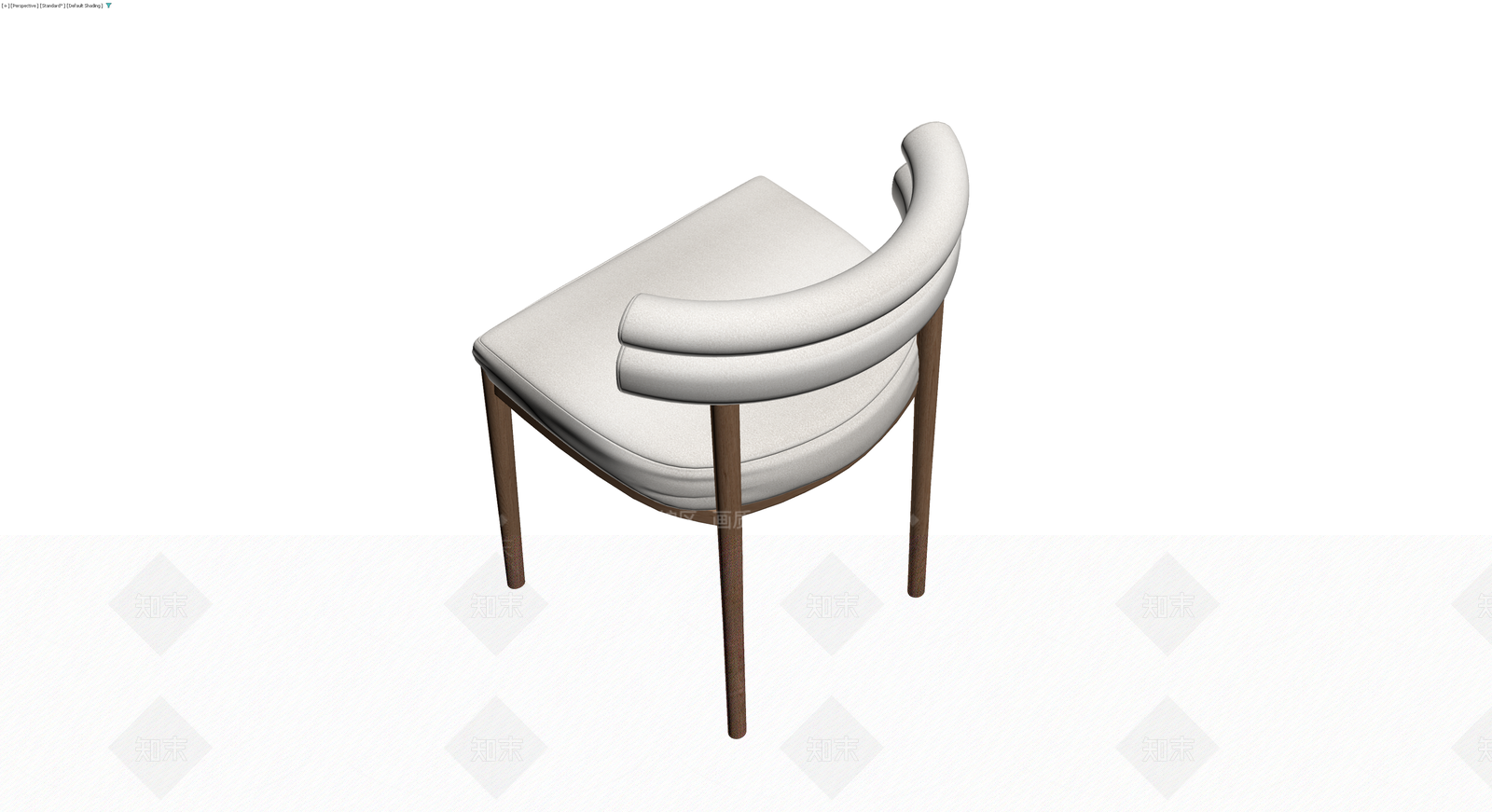 现代软包木质餐椅3D模型下载【ID:1229631786】