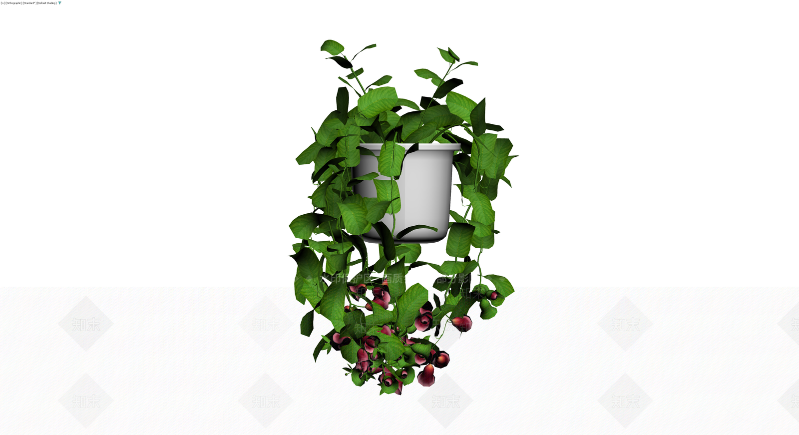 带盆垂吊植物盆栽3D模型下载【ID:1230741599】