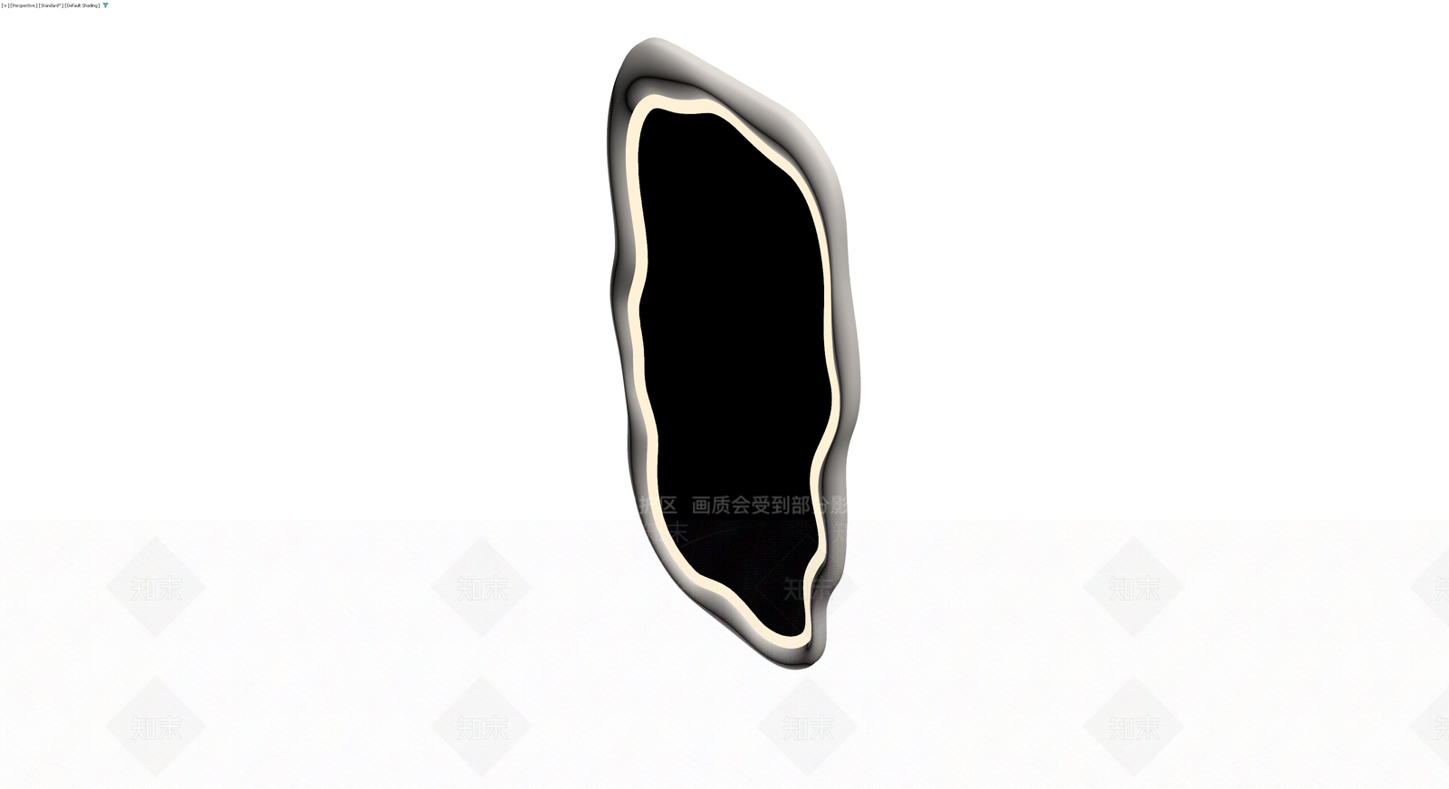 异形椭圆装饰镜3D模型下载【ID:1230441364】