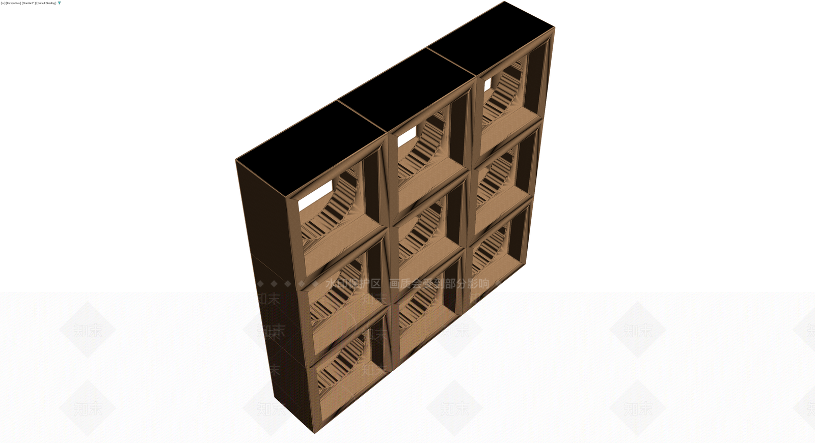 镂空装饰隔断模块3D模型下载【ID:1230602395】