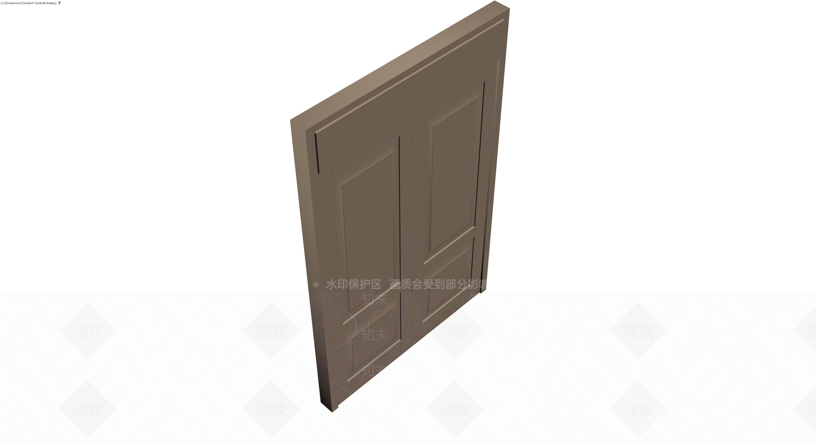 双开门体灰模3D模型下载【ID:1230553572】