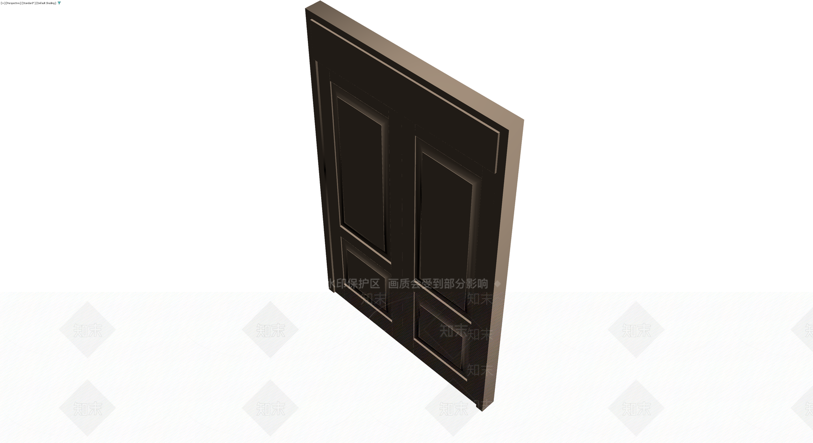 双开门体灰模3D模型下载【ID:1230553572】