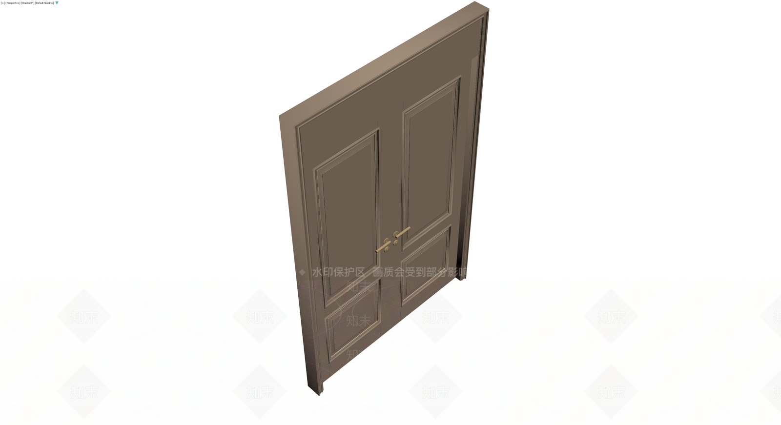 双开门体灰模3D模型下载【ID:1230553572】