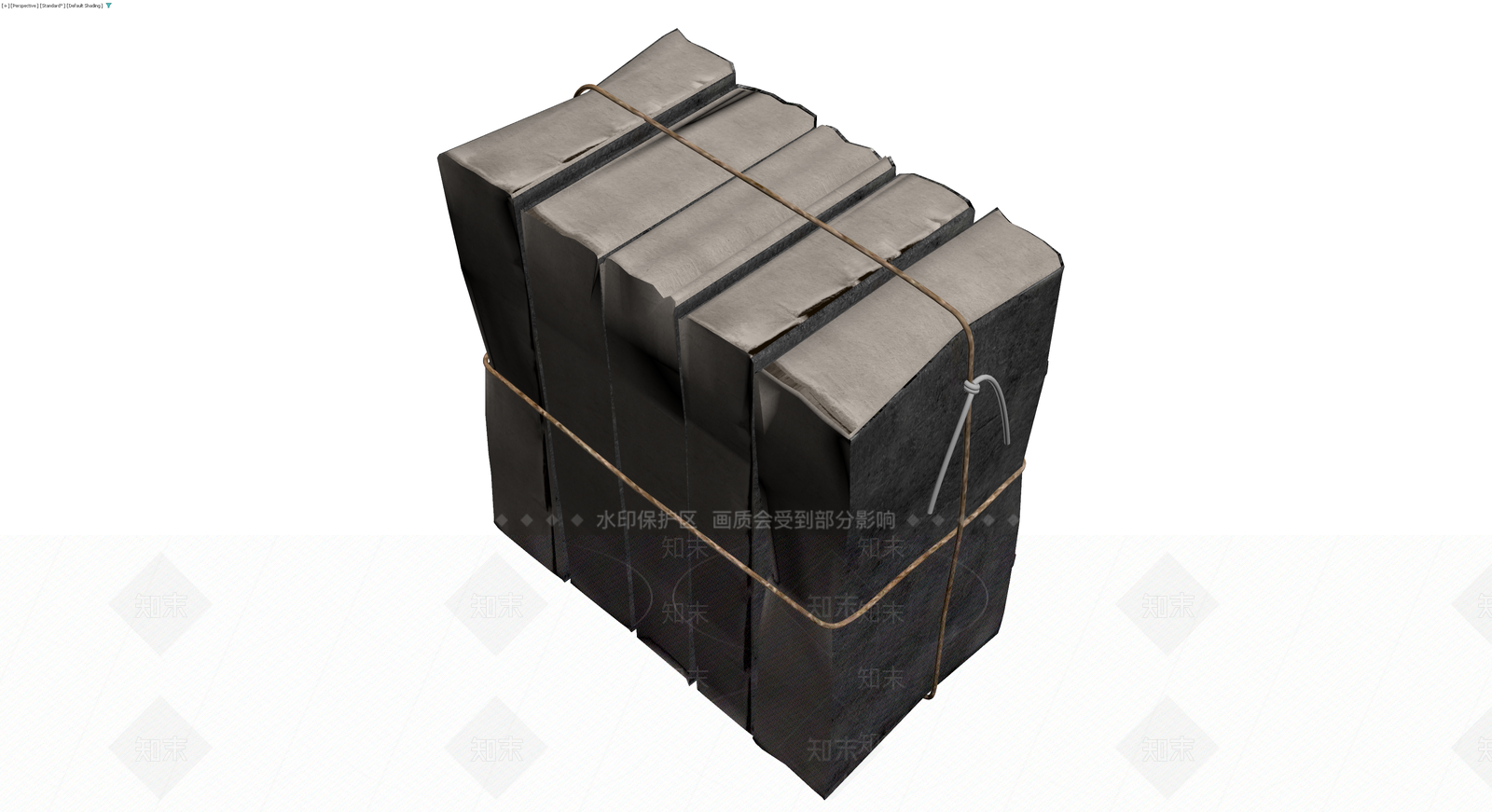 捆绑旧书堆模型3D模型下载【ID:1230104440】