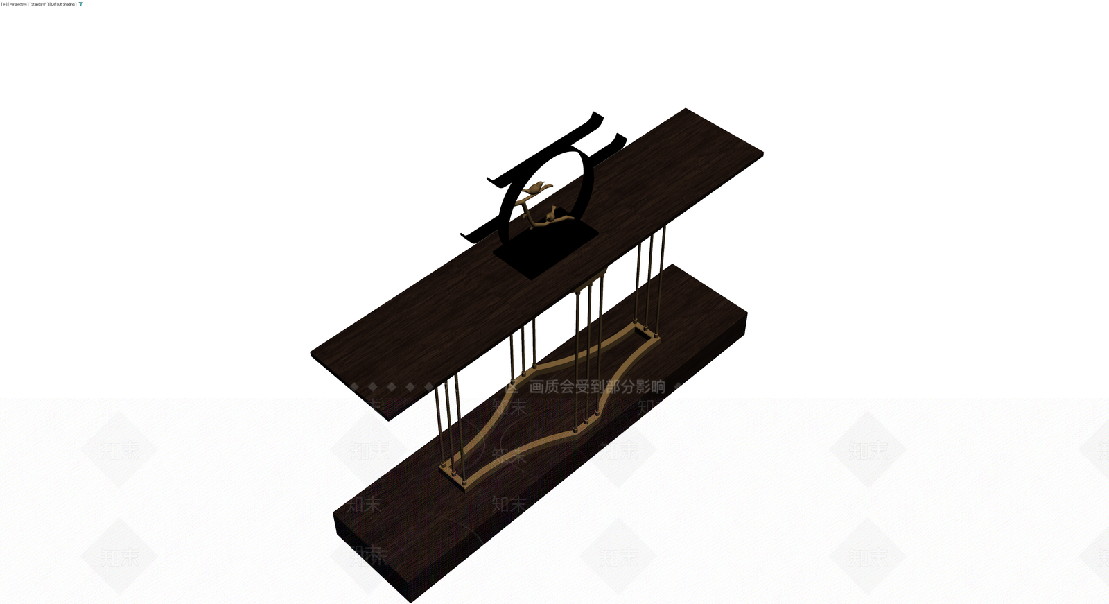 中式装饰玄关桌3D模型下载【ID:1230324896】