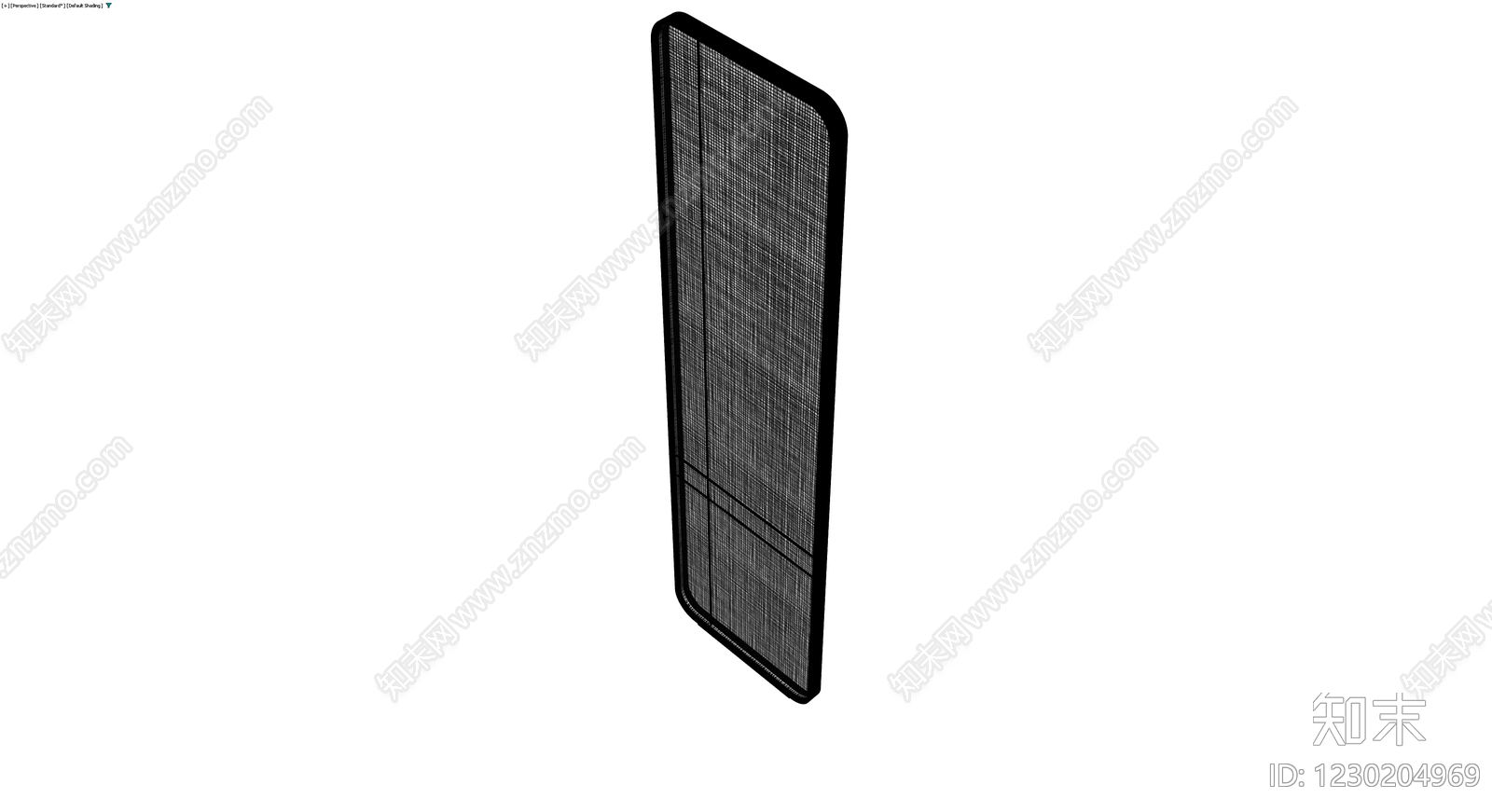竖向格栅屏风3D模型下载【ID:1230204969】