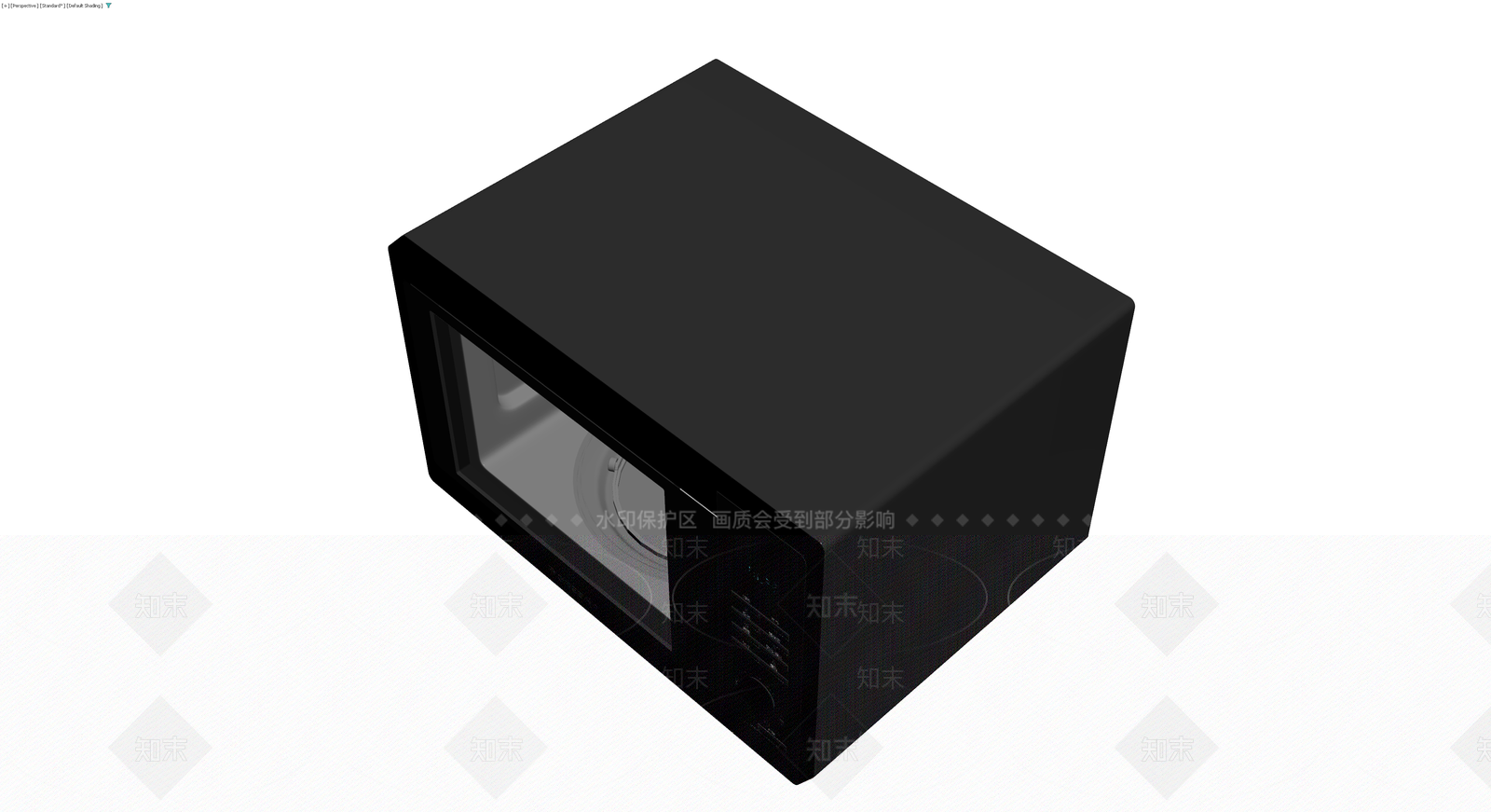 黑色微波炉模型3D模型下载【ID:1230792483】