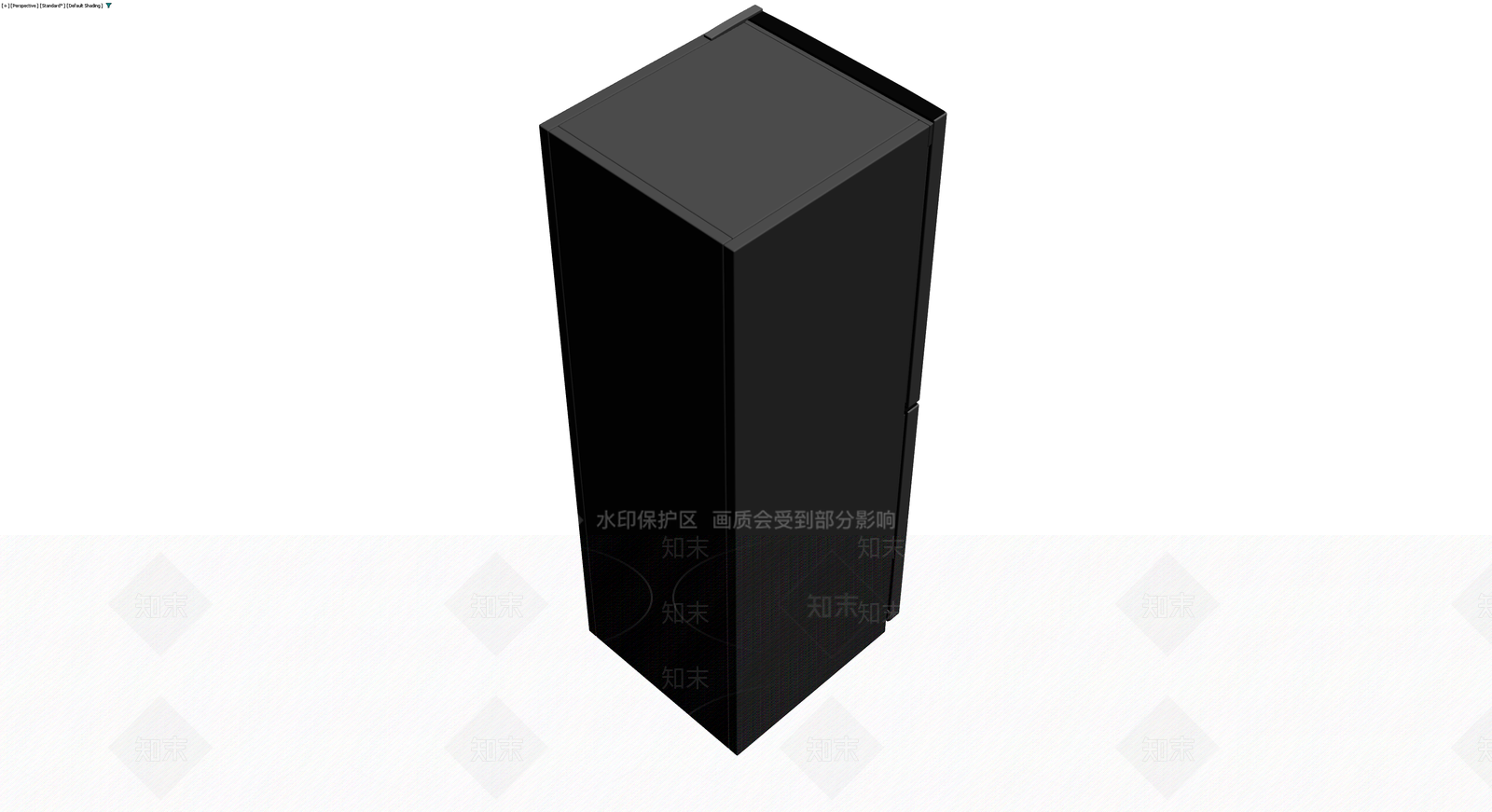 黑色三门冰箱模型3D模型下载【ID:1230386793】
