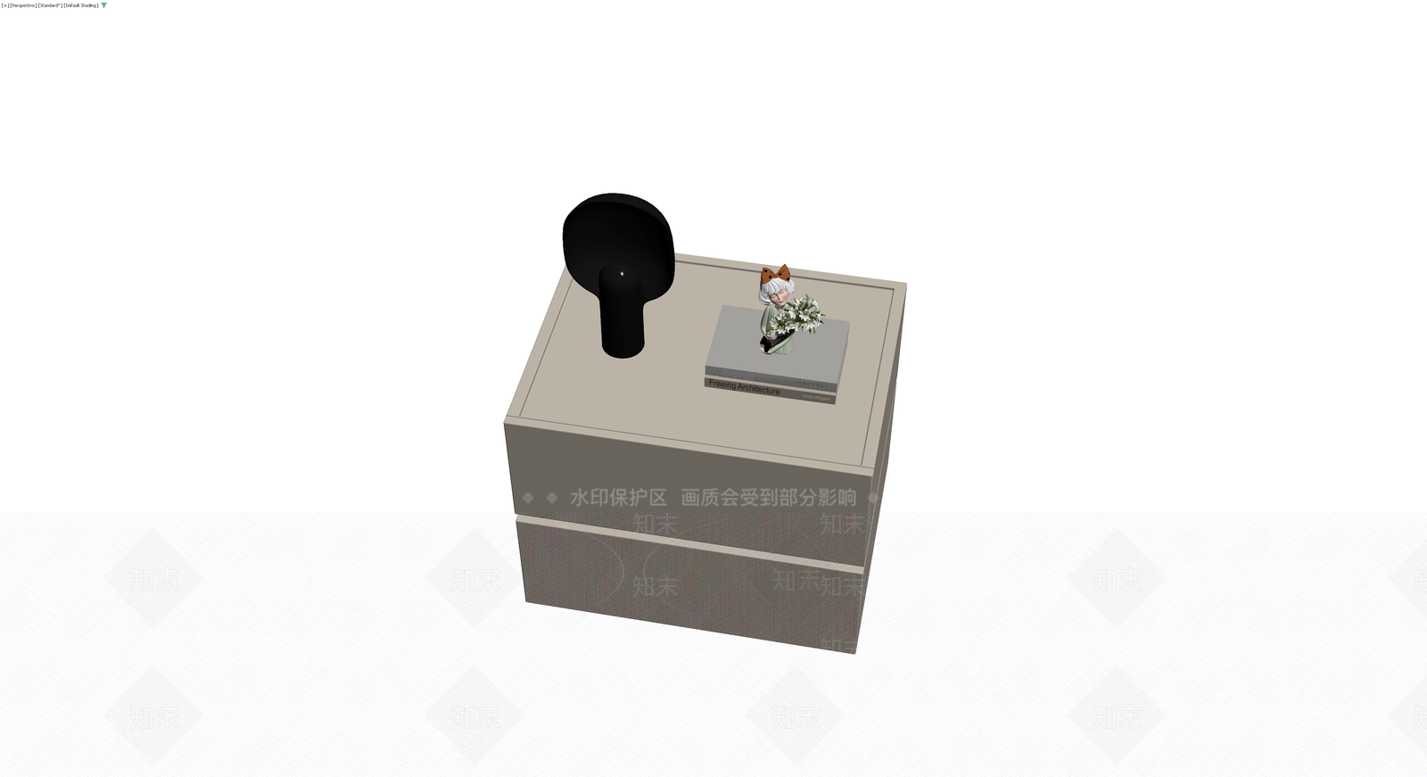 梳妆台组合模型3D模型下载【ID:1230096422】