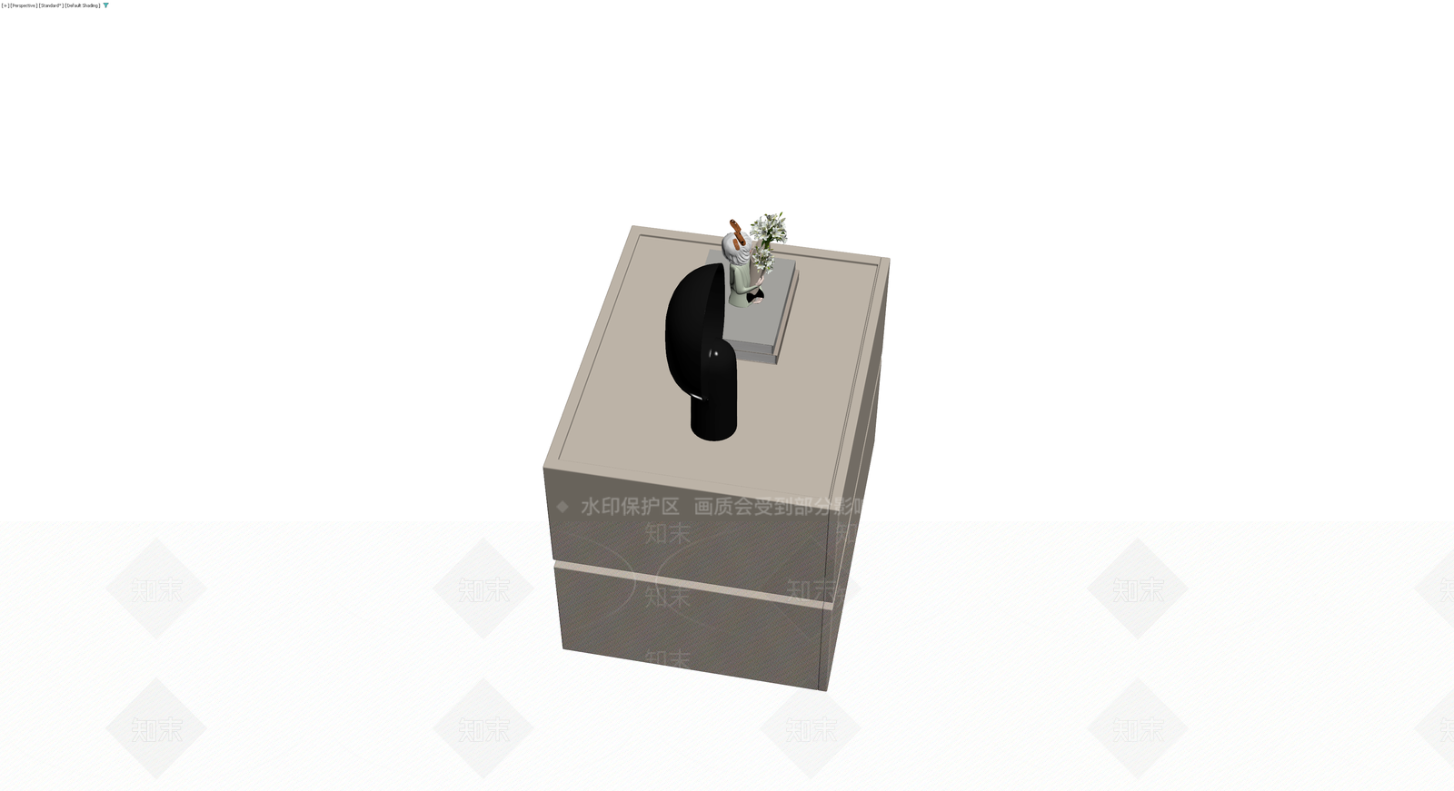 梳妆台组合模型3D模型下载【ID:1230096422】