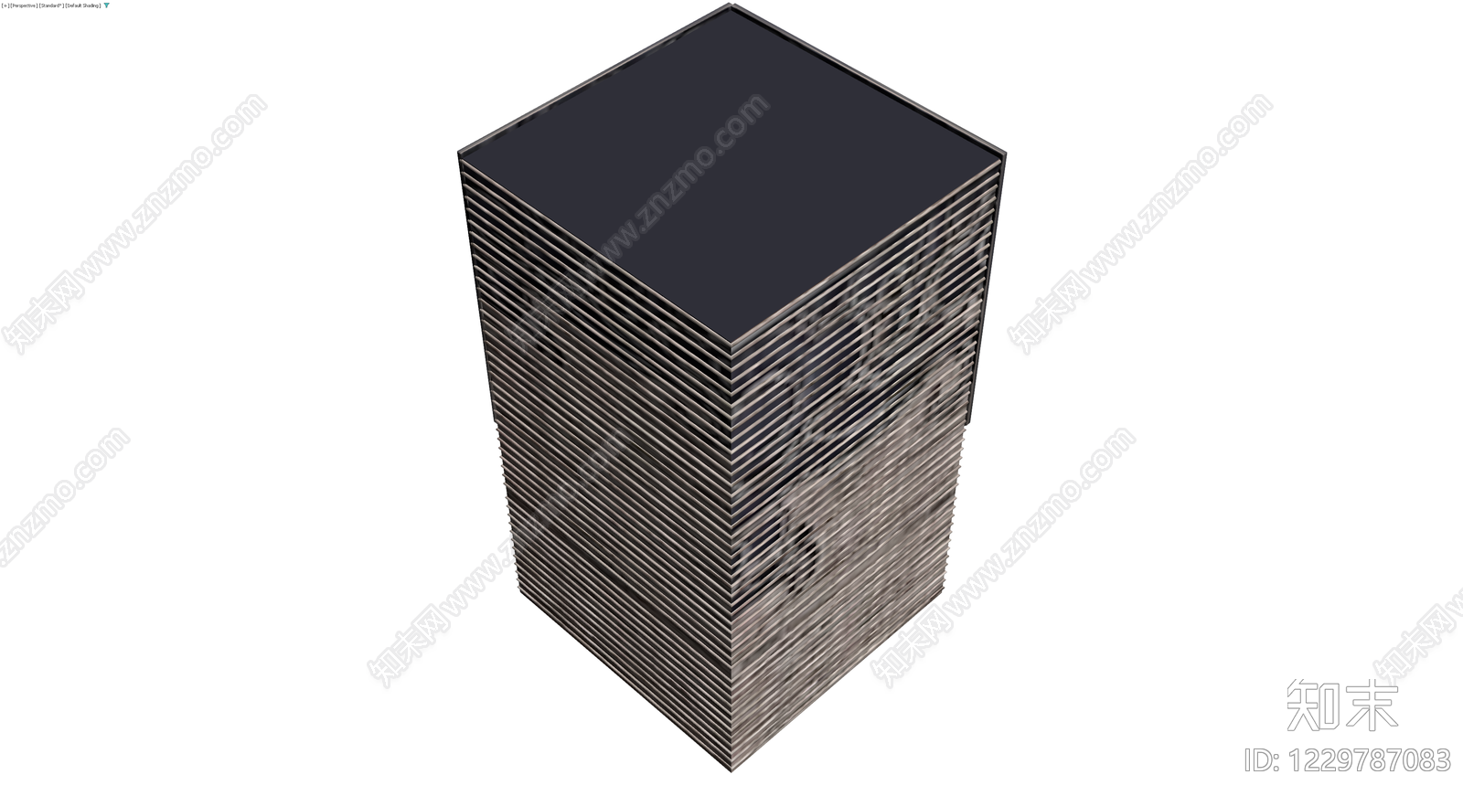 中式纹样装饰柜体3D模型下载【ID:1229787083】