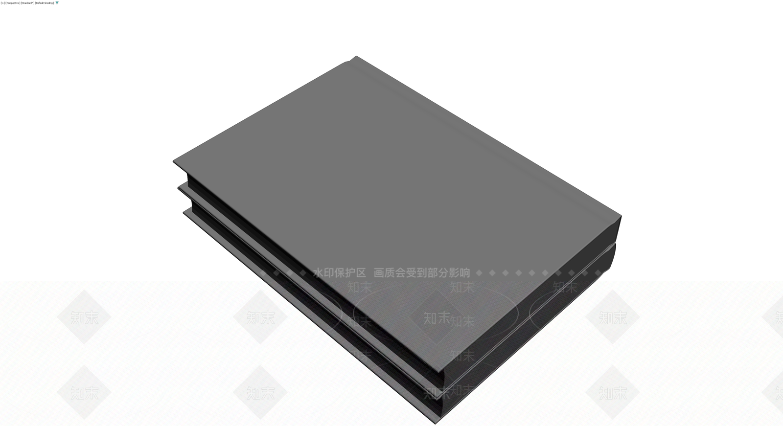 灰色书籍组合模型3D模型下载【ID:1230415771】