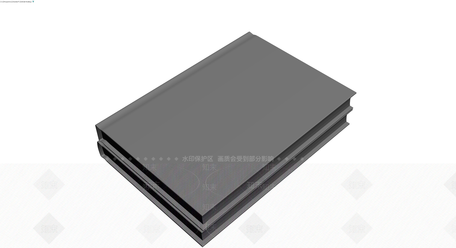 灰色书籍组合模型3D模型下载【ID:1230415771】