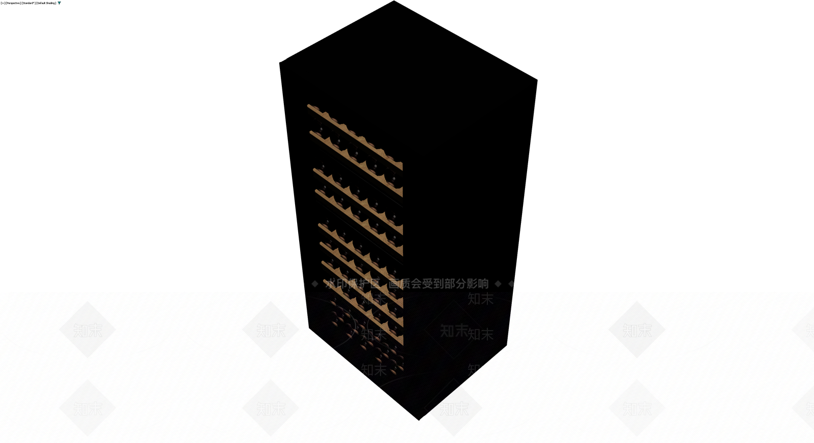黑色双温酒柜3D模型下载【ID:1230632440】