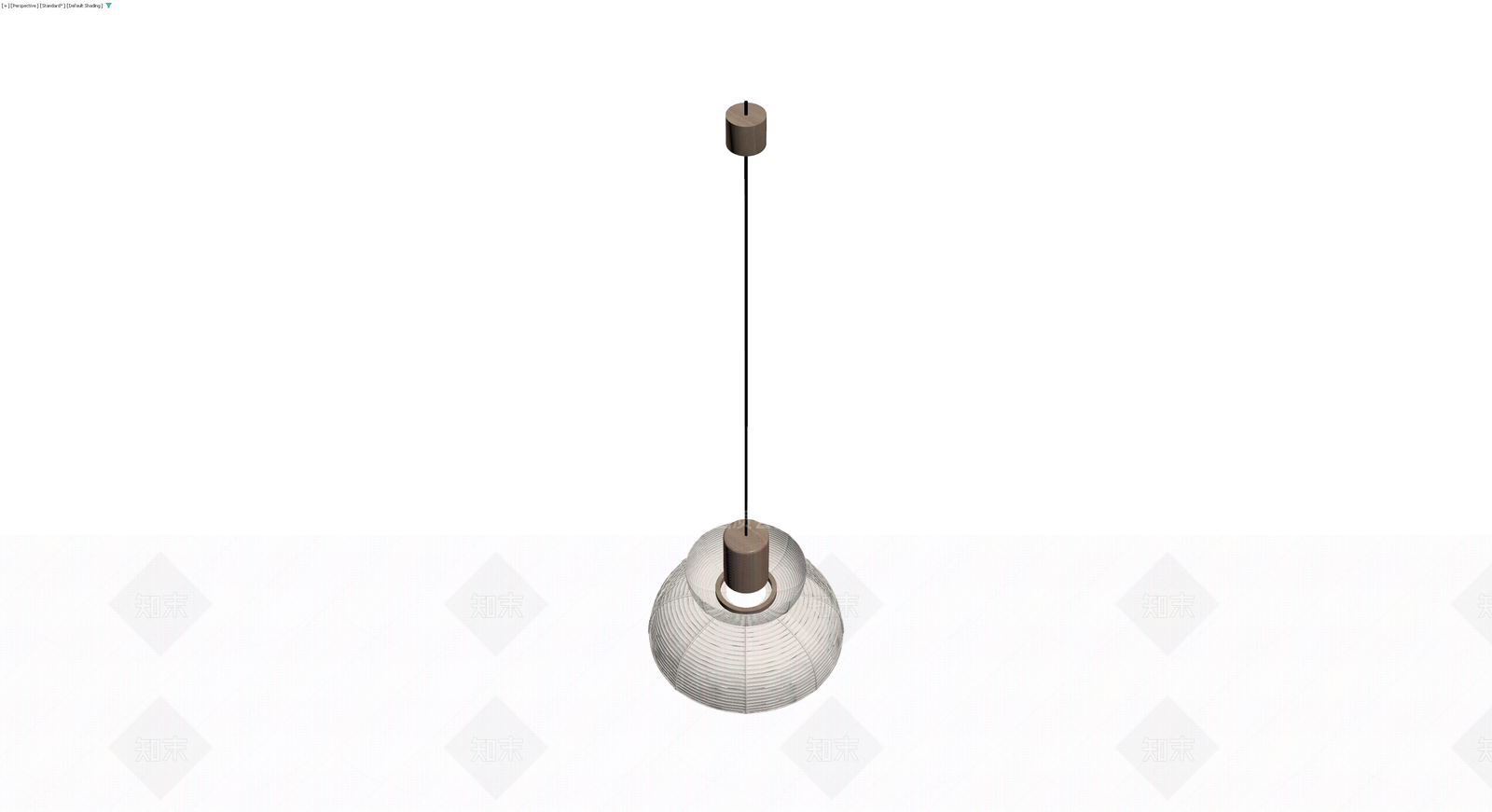 木质纸艺吊灯3D模型下载【ID:1229955332】