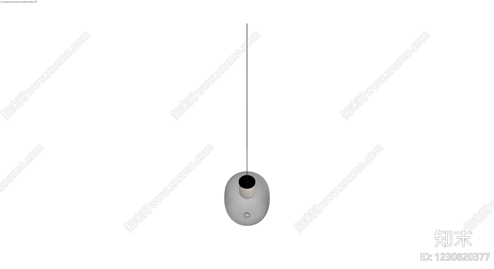 现代灰色吊灯模型3D模型下载【ID:1230820377】