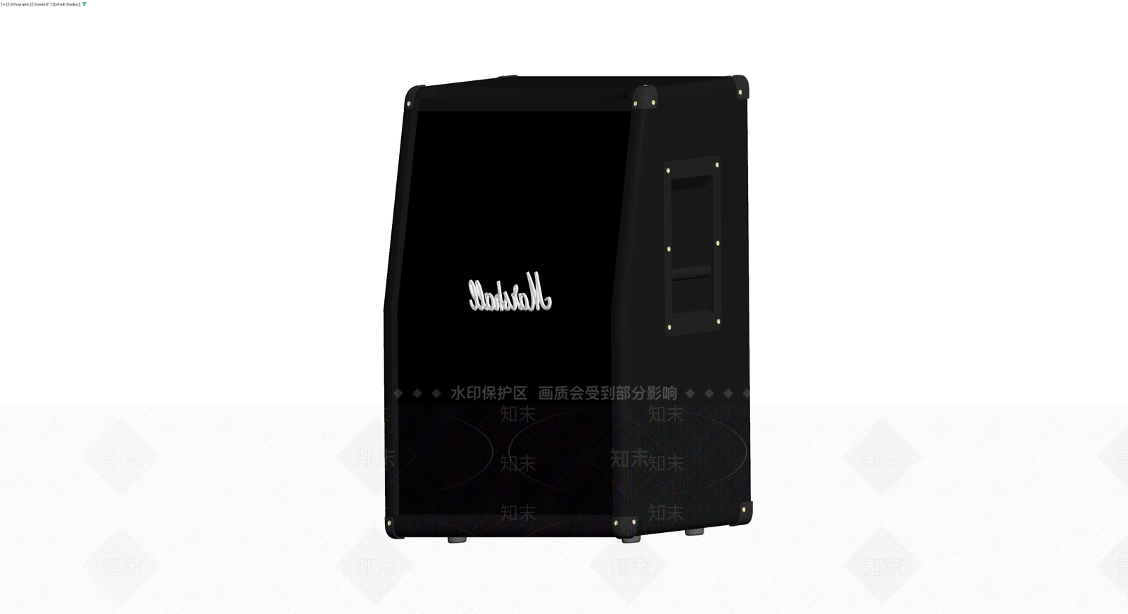 Marshall黑色音箱3D模型下载【ID:1230424682】