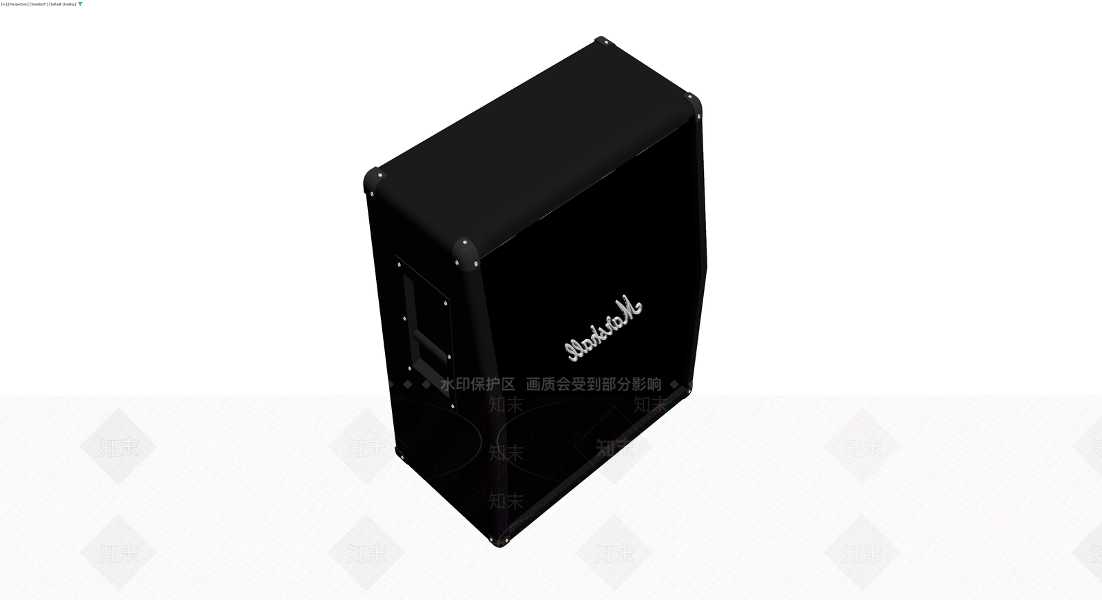 Marshall黑色音箱3D模型下载【ID:1230424682】
