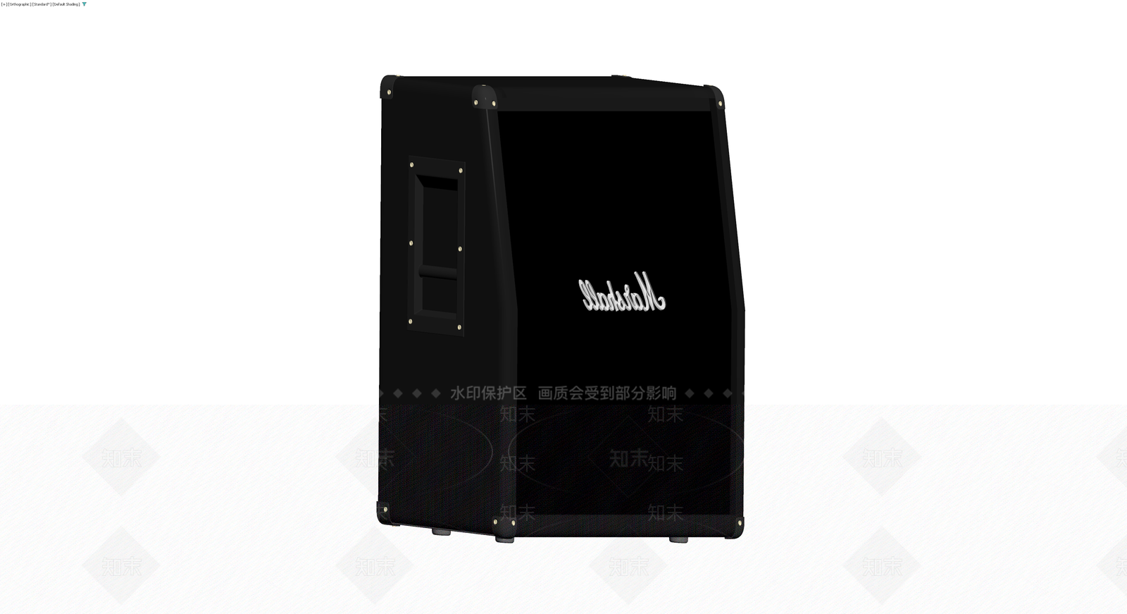 Marshall黑色音箱3D模型下载【ID:1230424682】