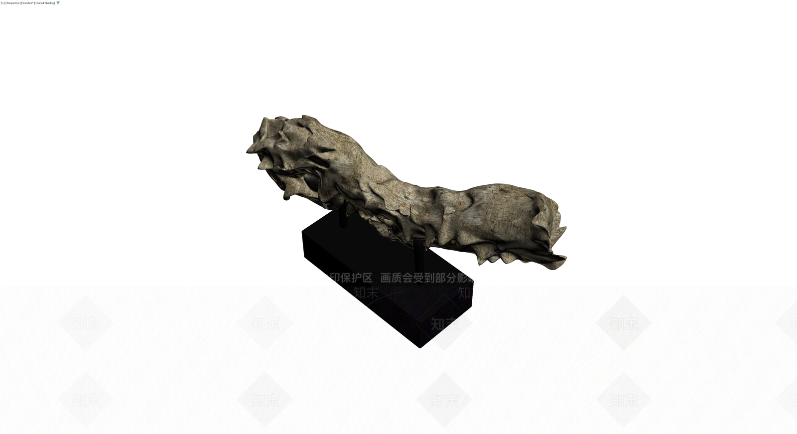 不规则造型雕塑摆件3D模型下载【ID:1230400816】