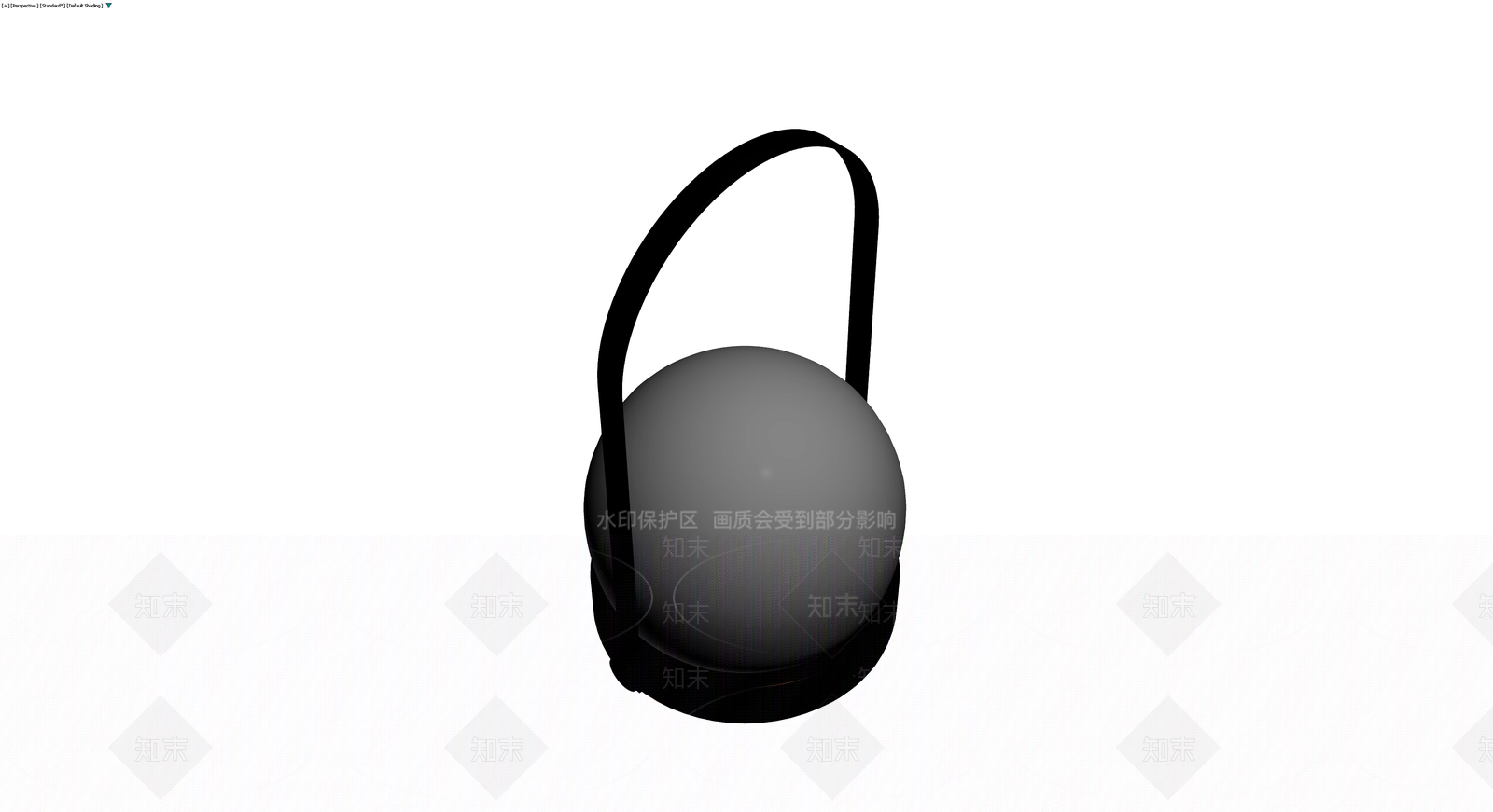 黑框灰球造型台灯3D模型下载【ID:1230378809】