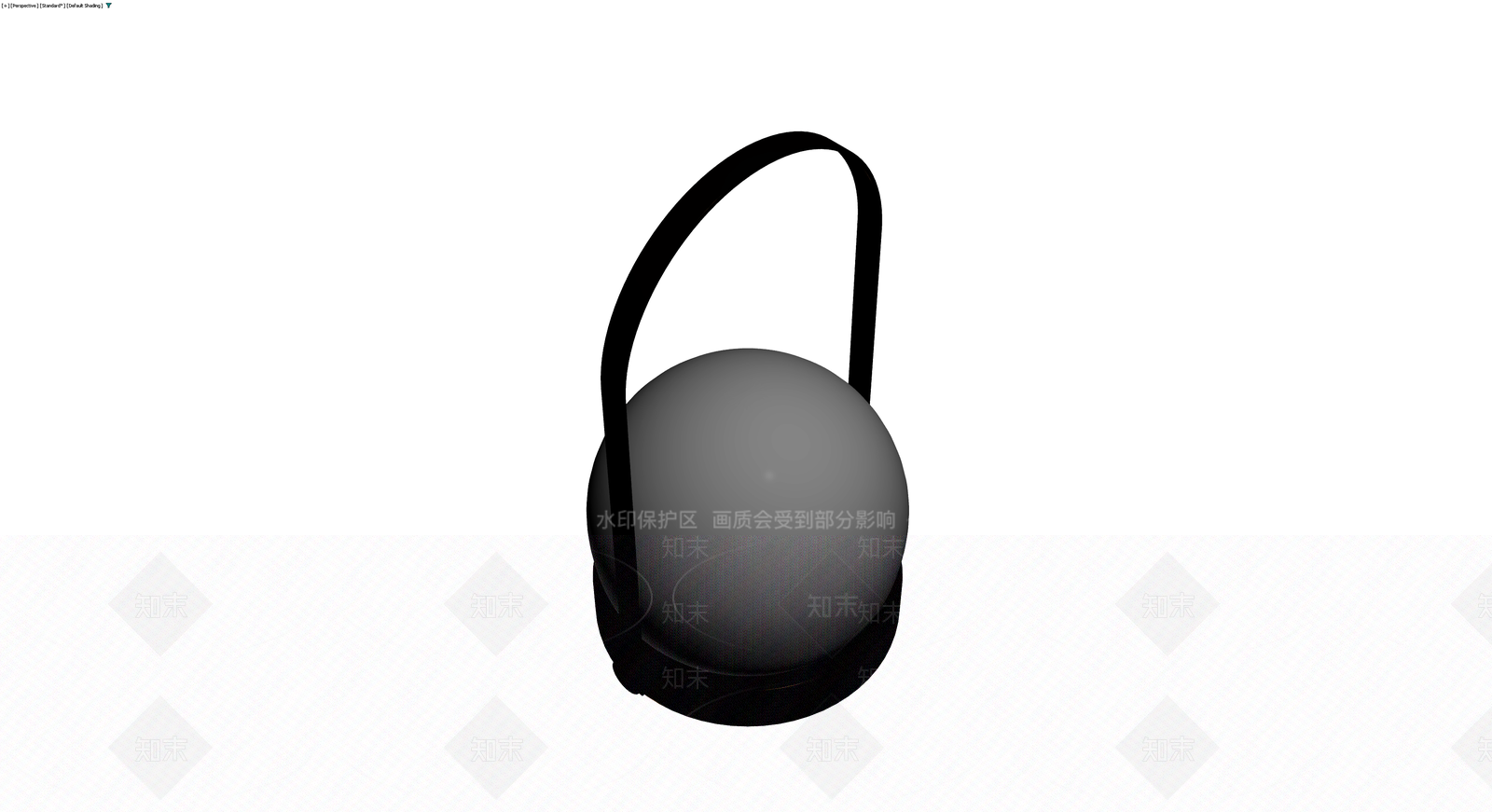 黑框灰球造型台灯3D模型下载【ID:1230378809】