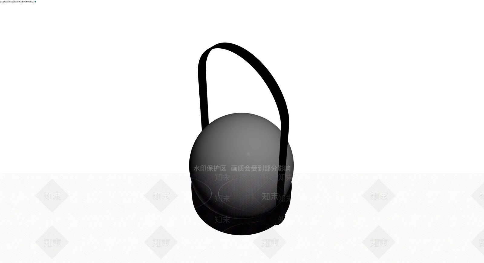 黑框灰球造型台灯3D模型下载【ID:1230378809】