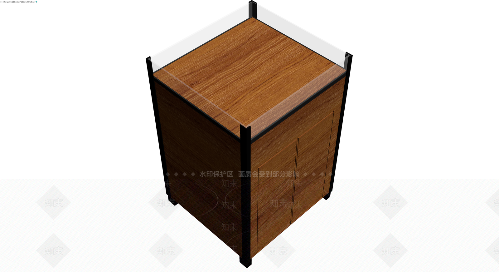 木纹双门储物柜3D模型下载【ID:1229876045】
