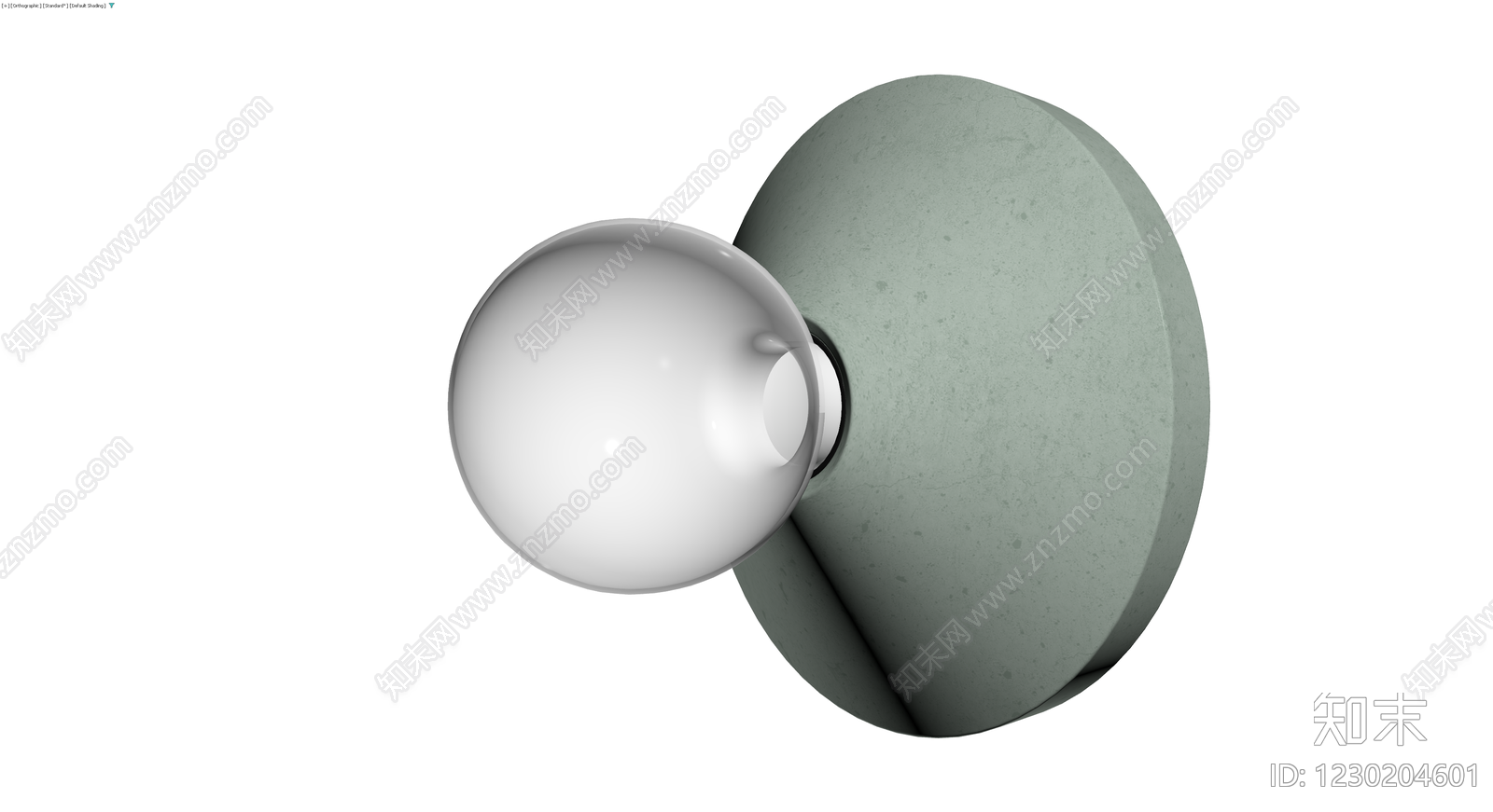 灰模壁灯模型3D模型下载【ID:1230204601】