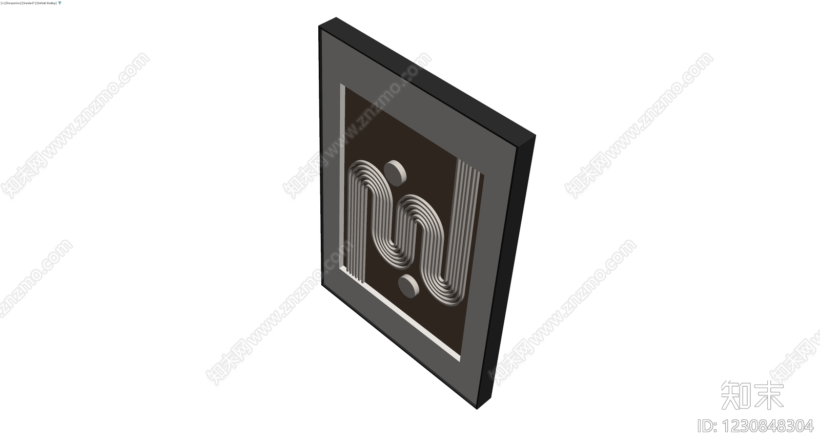 抽象浮雕装饰画3D模型下载【ID:1230848304】