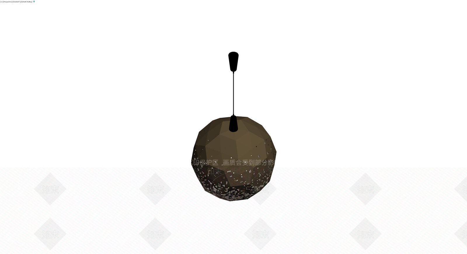 镂空球体吊灯3D模型下载【ID:1230127420】