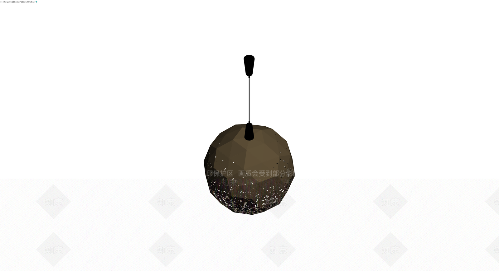镂空球体吊灯3D模型下载【ID:1230127420】