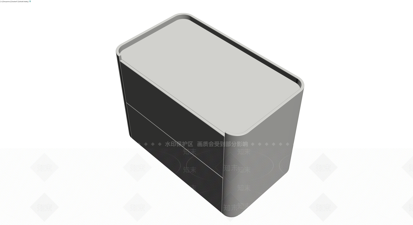 双抽屉储物柜3D模型下载【ID:1230576058】