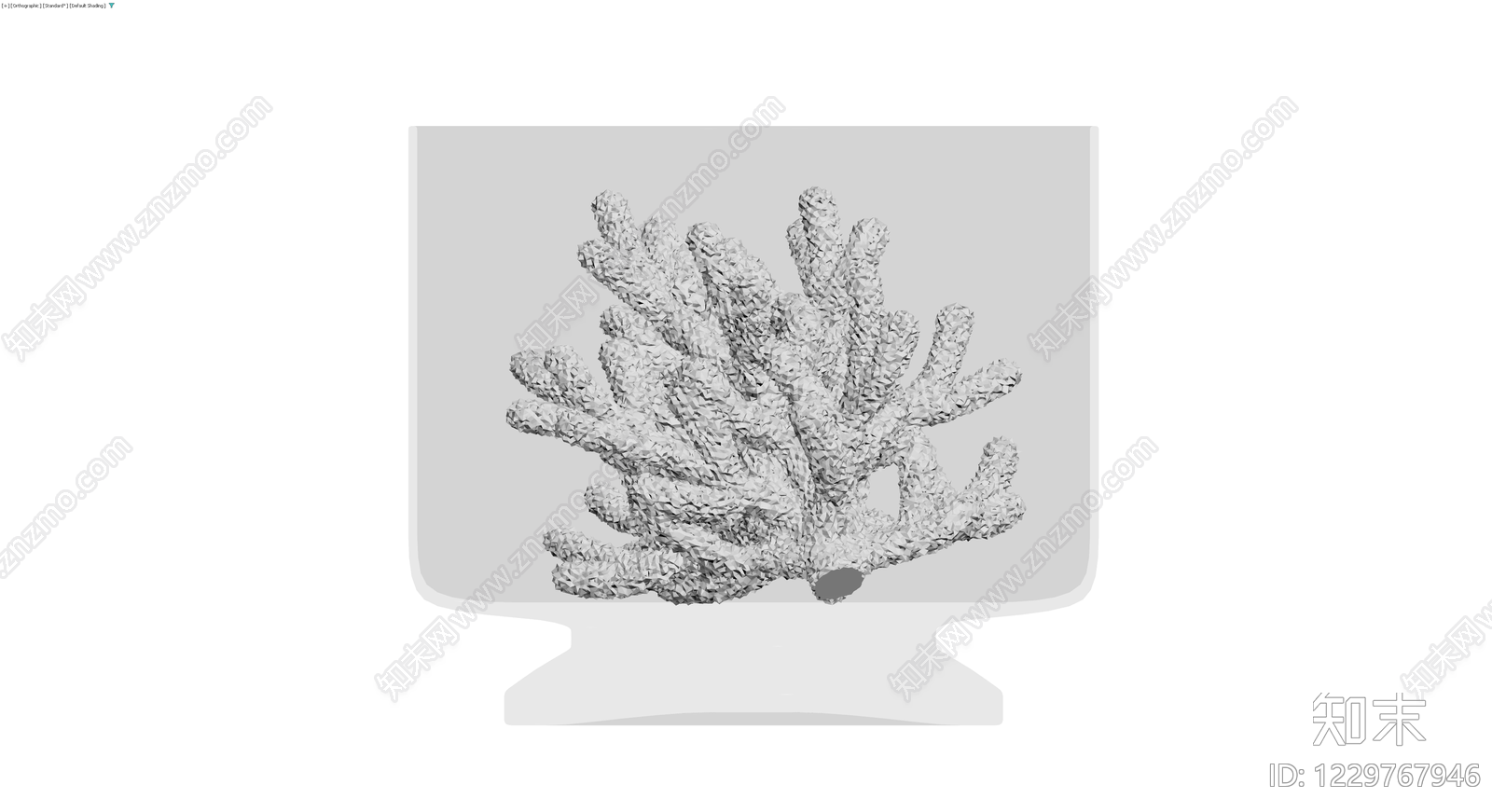 珊瑚雕塑摆件3D模型下载【ID:1229767946】